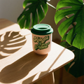 Adopt a Plant Ceramic To Go Mug | Holds 16 oz. | Eco Mug with Silicone Lid and Sleeve by The Bullish Store