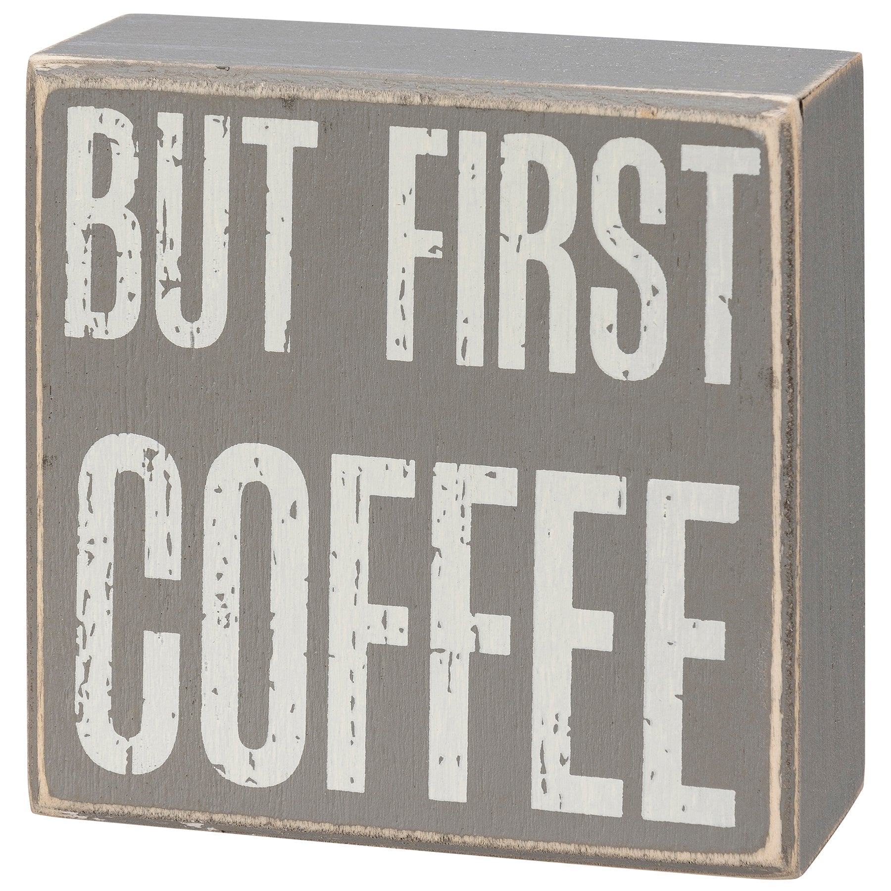 After Coffee Box Sign Set | Wall Desk Display Gift Set | 4" x 4" | Gift for Her by The Bullish Store