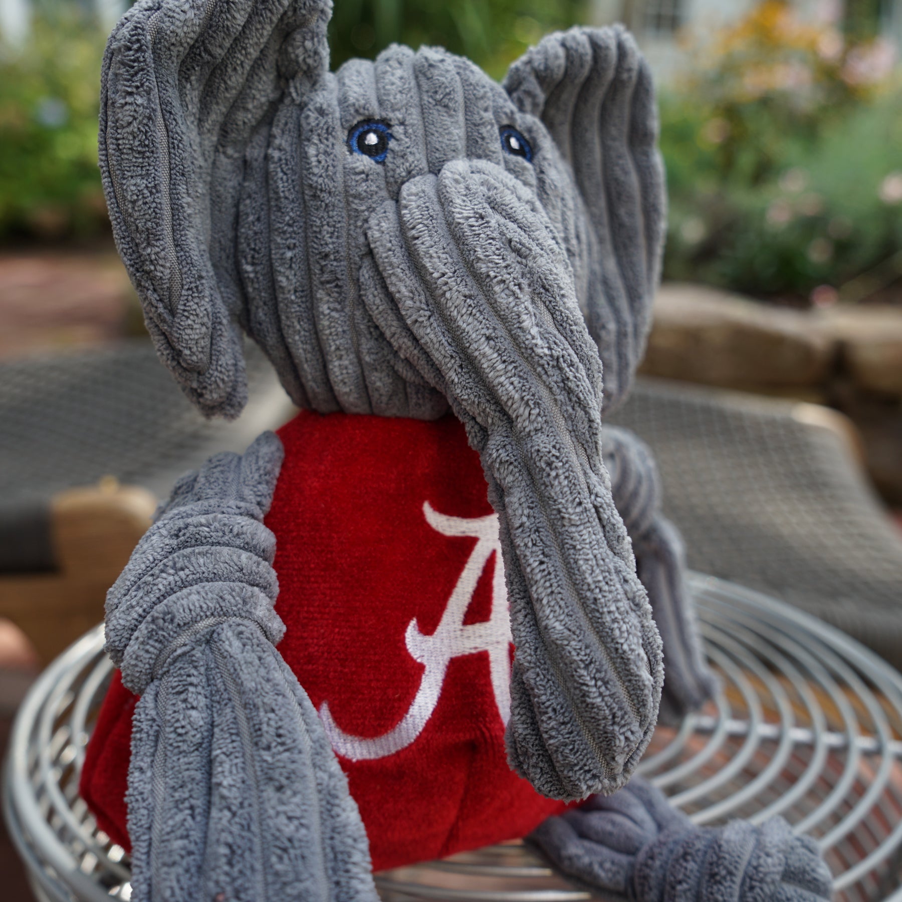 NCAA University of Alabama, Big Al Mascot Knottie® Plush Dog Toy by HuggleHounds
