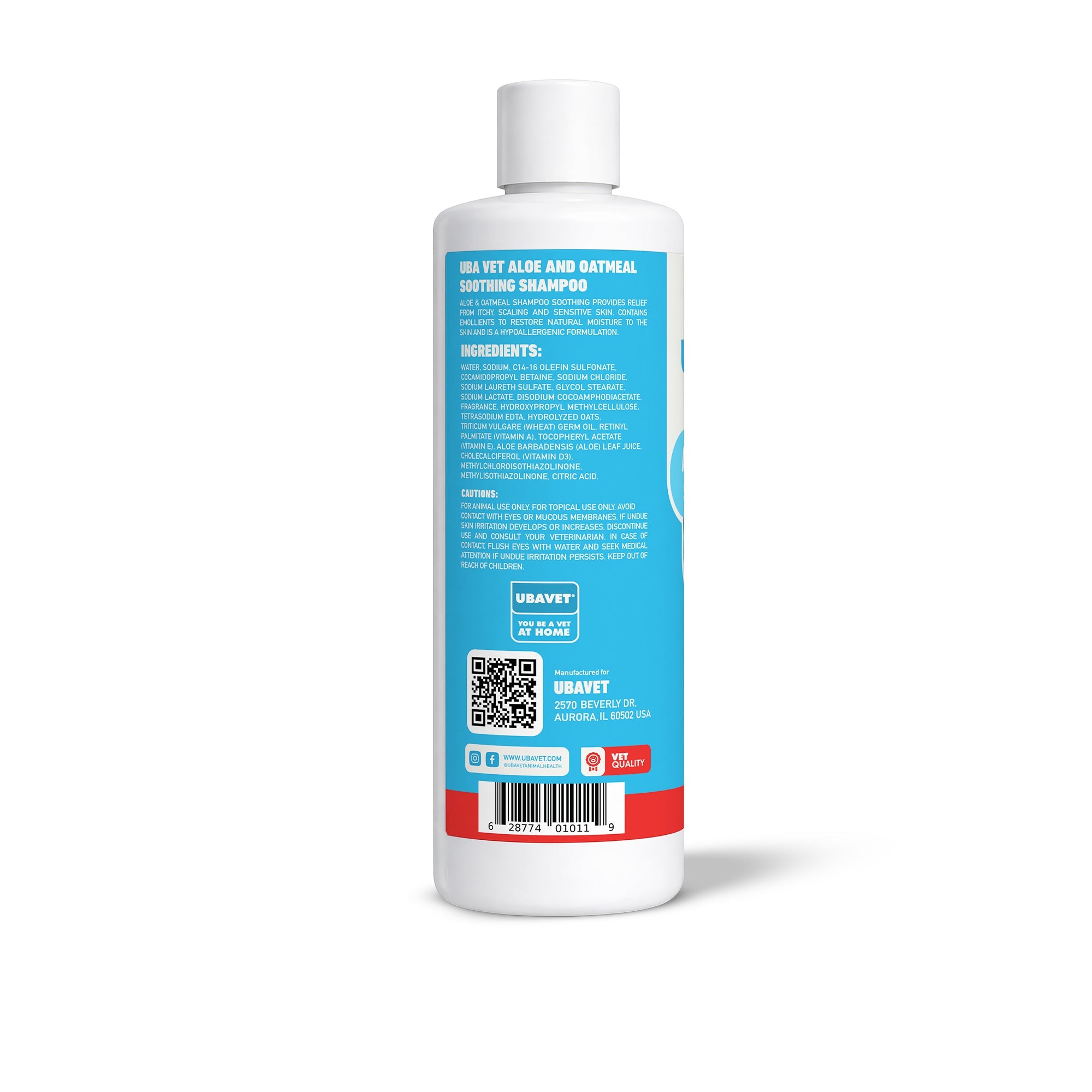 UBAVET Aloe & Oatmeal Conditioner for Dogs & Cats – Soothing Moisturizing Formula for Sensitive Skin (16.9 fl oz / 500ml) by American Pet Supplies