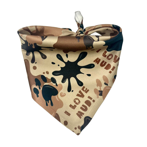 Archie Loves Mud Dog Bandana by 2 Hounds Design