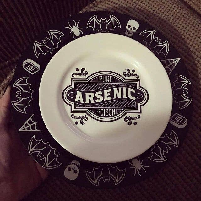 Arsenic Dessert Plate | Victorian-inspired Ceramic Round Dish Plate | 6" by The Bullish Store