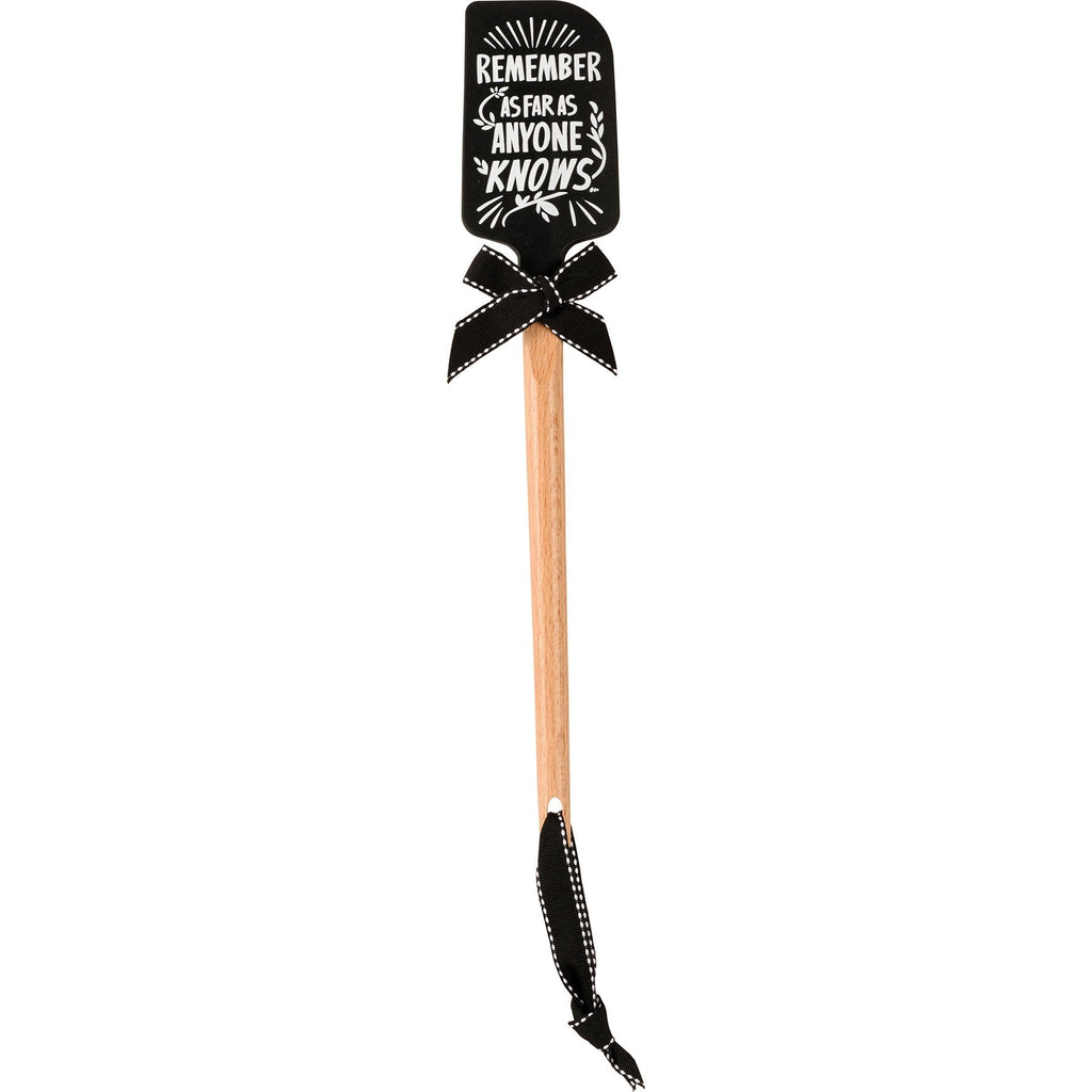 As Far As Anyone Knows We Are A Nice And Normal Family Spatula With A Wooden Handle by The Bullish Store