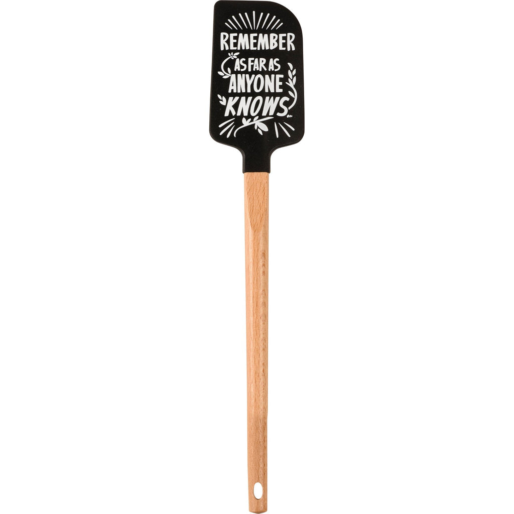 As Far As Anyone Knows We Are A Nice And Normal Family Spatula With A Wooden Handle by The Bullish Store