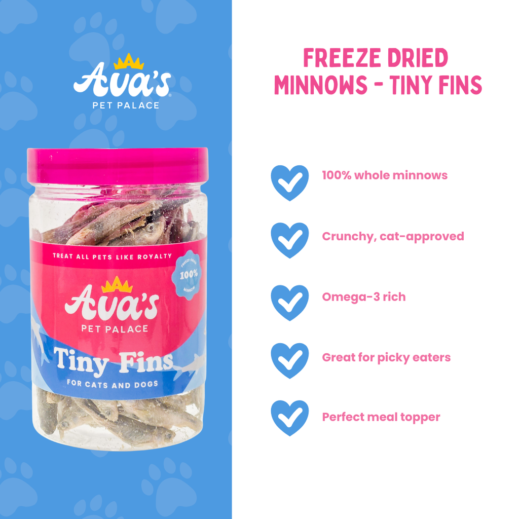 Freeze Dried Minnows - Tiny Fins by Ava's Pet Palace