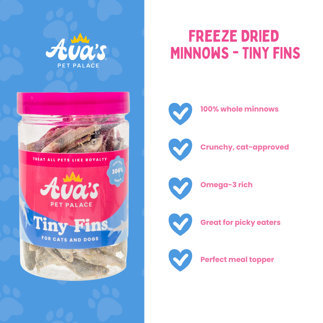 Freeze Dried Minnows - Tiny Fins by Ava's Pet Palace