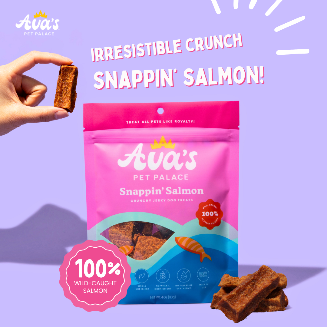 Crunchy Jerky Dog Treats - Snappin' Salmon by Ava's Pet Palace