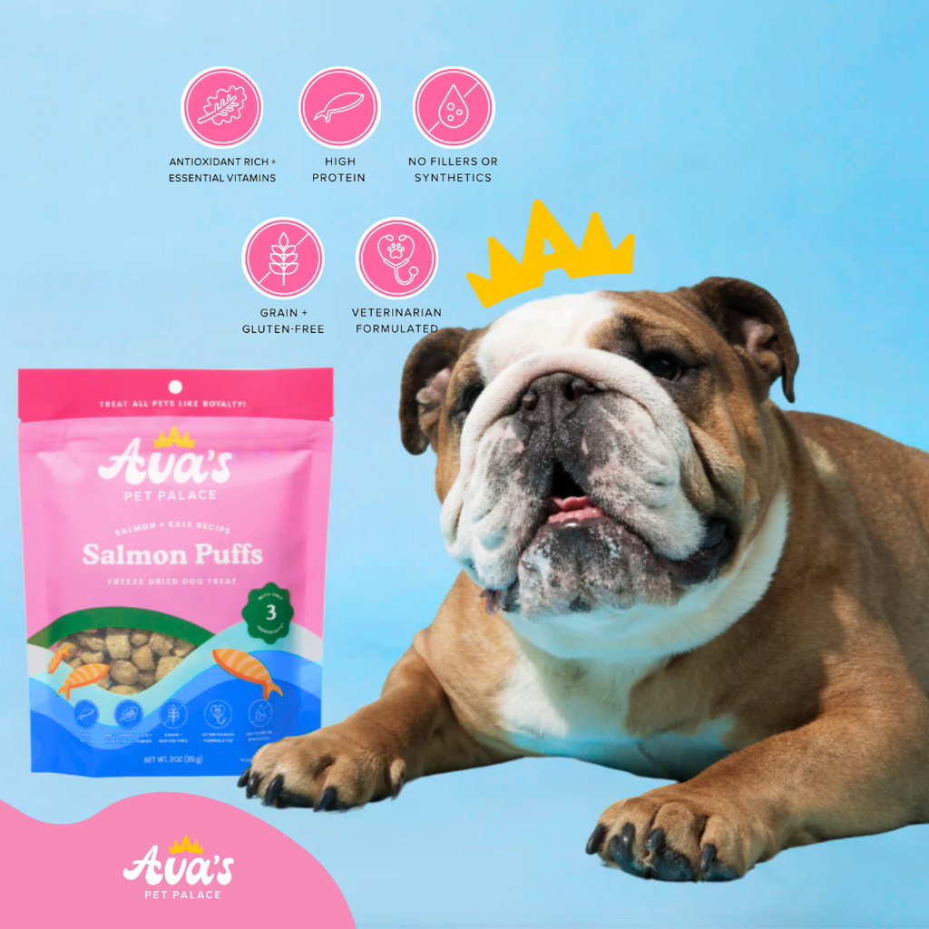 Freeze Dried Dog Treats - Salmon Puffs by Ava's Pet Palace