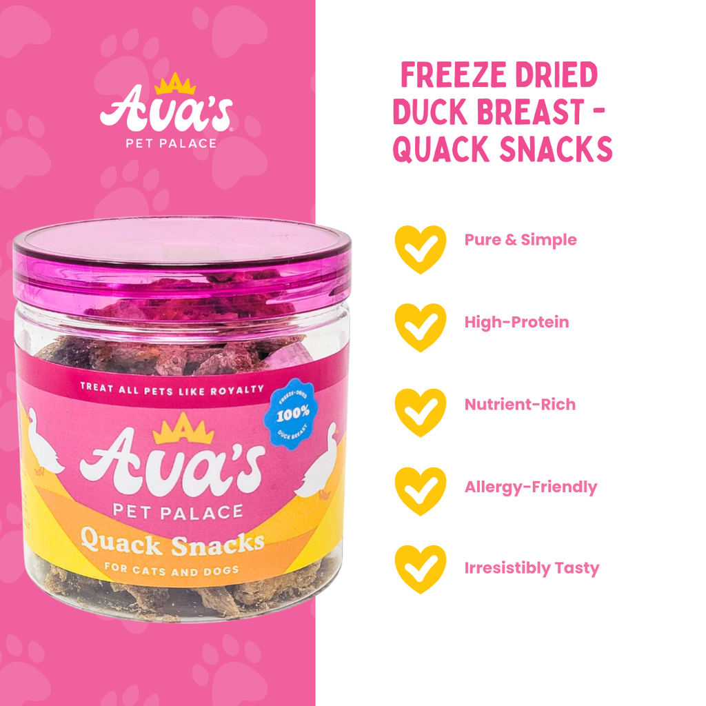 Freeze Dried Duck Breast - Quack Snacks by Ava's Pet Palace