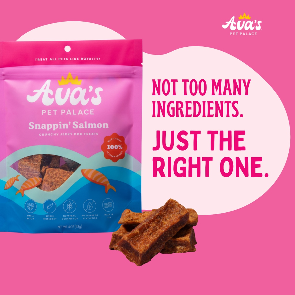 Crunchy Jerky Dog Treats - Snappin' Salmon by Ava's Pet Palace