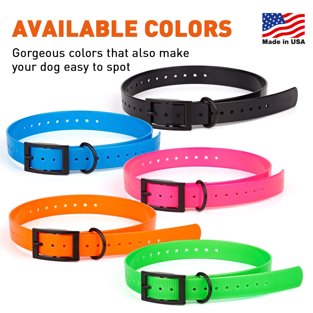 Biothane E-Collar Replacement Strap by Dogline