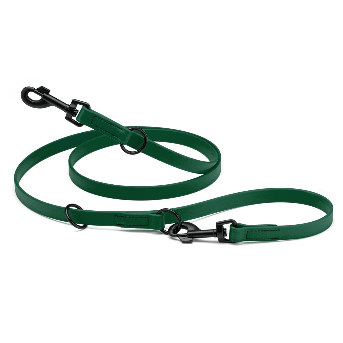 Biothane Adjustable Multi-Purpose Dog Leash with Black Hardware, 7FT by Dogline