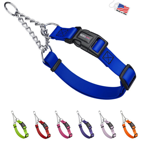 Biothane Adjustable Martingale Collar with Quick Release Buckle by Dogline