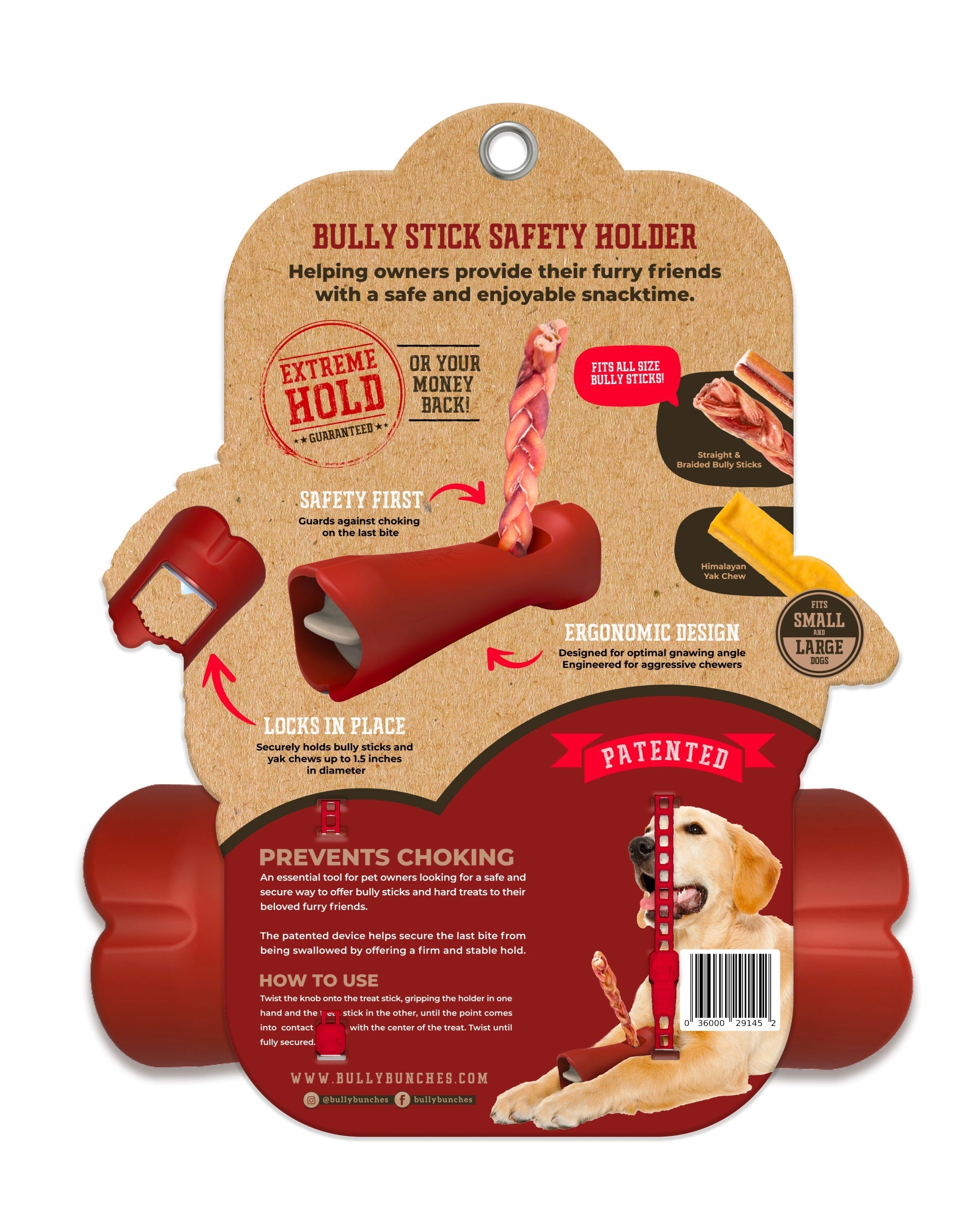 Bully Stick Safety Holder by Bully Bunches