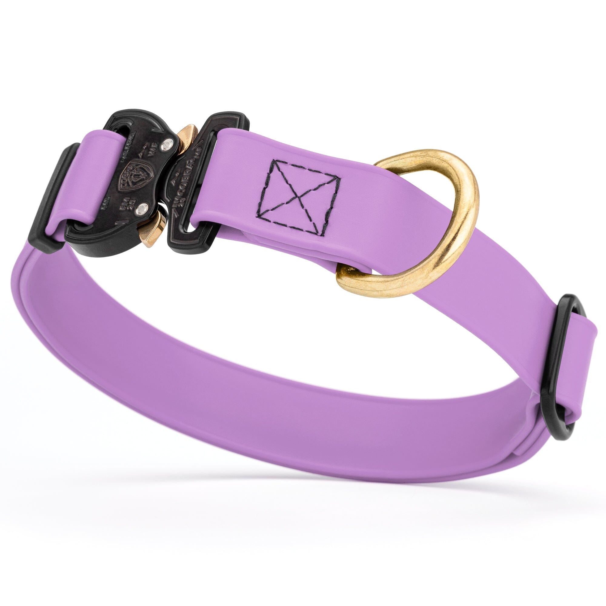 Viper BioThane Dog Collar with Cobra Metal Buckle – Odor Resistant and Waterproof by Dogline