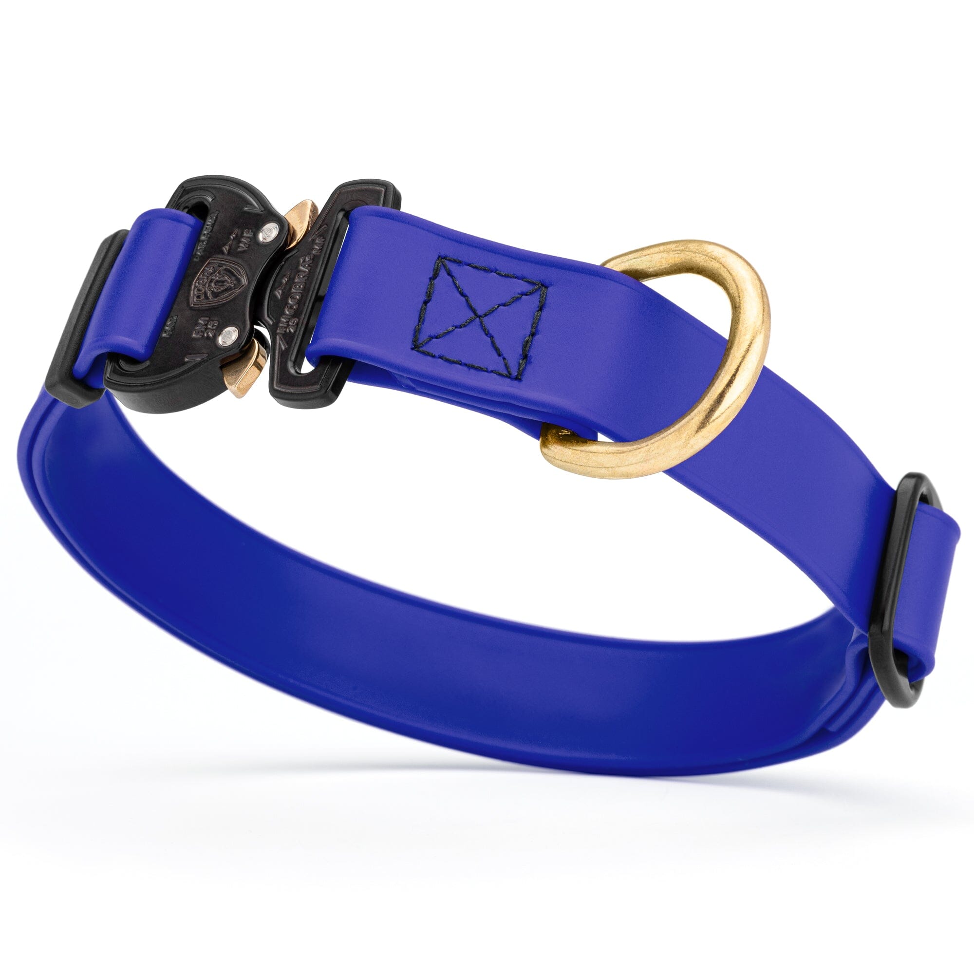 Viper BioThane Dog Collar with Cobra Metal Buckle – Odor Resistant and Waterproof by Dogline
