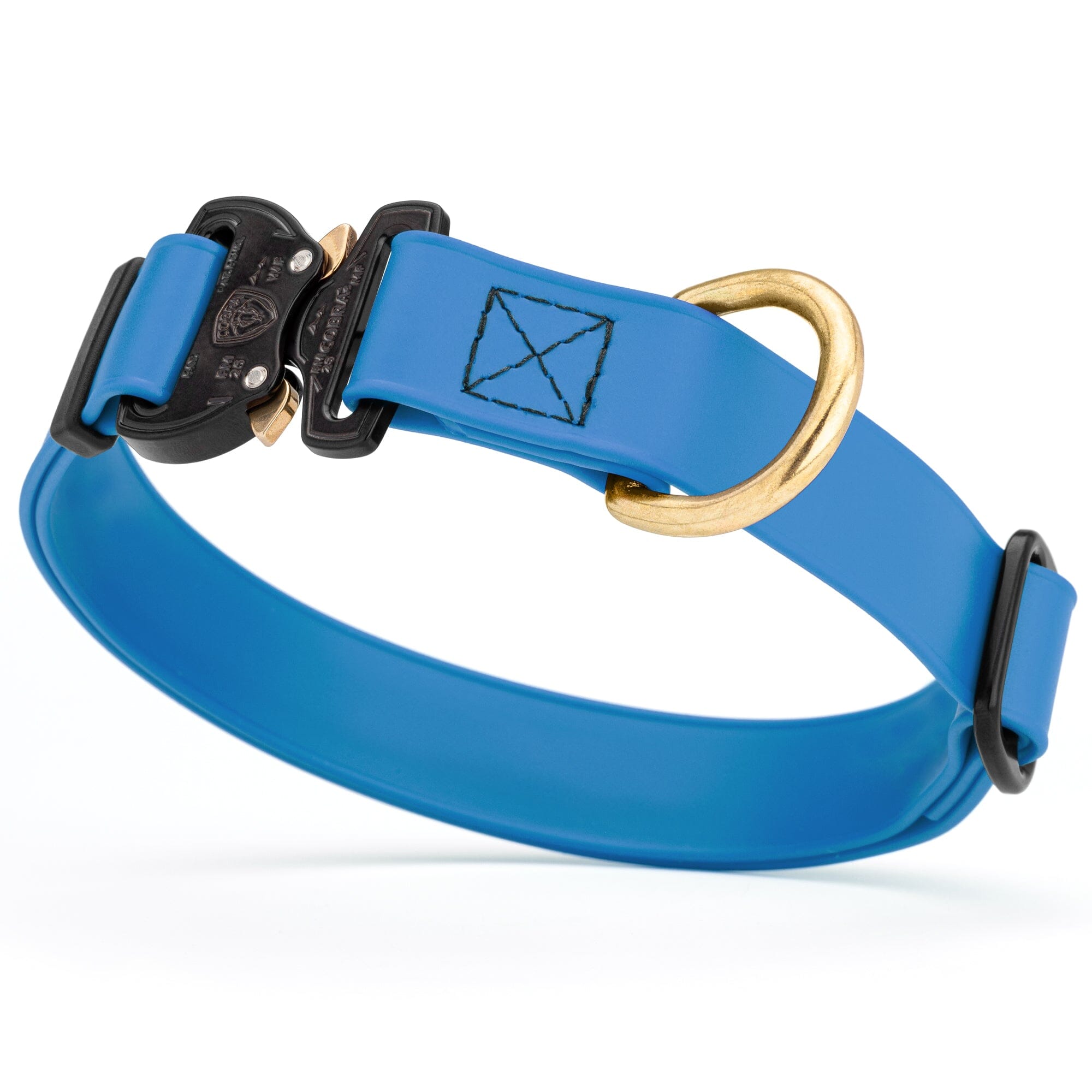 Viper BioThane Dog Collar with Cobra Metal Buckle – Odor Resistant and Waterproof by Dogline