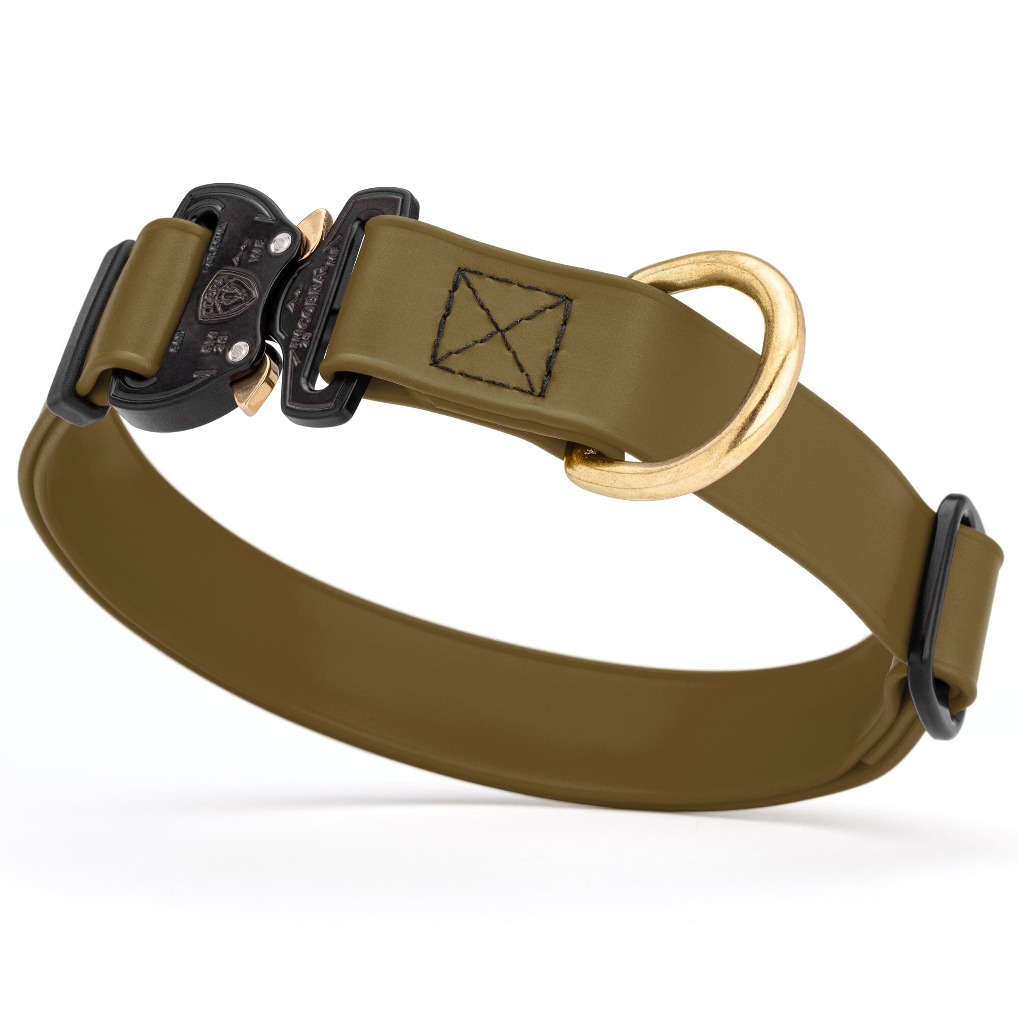 Viper BioThane Dog Collar with Cobra Metal Buckle – Odor Resistant and Waterproof by Dogline