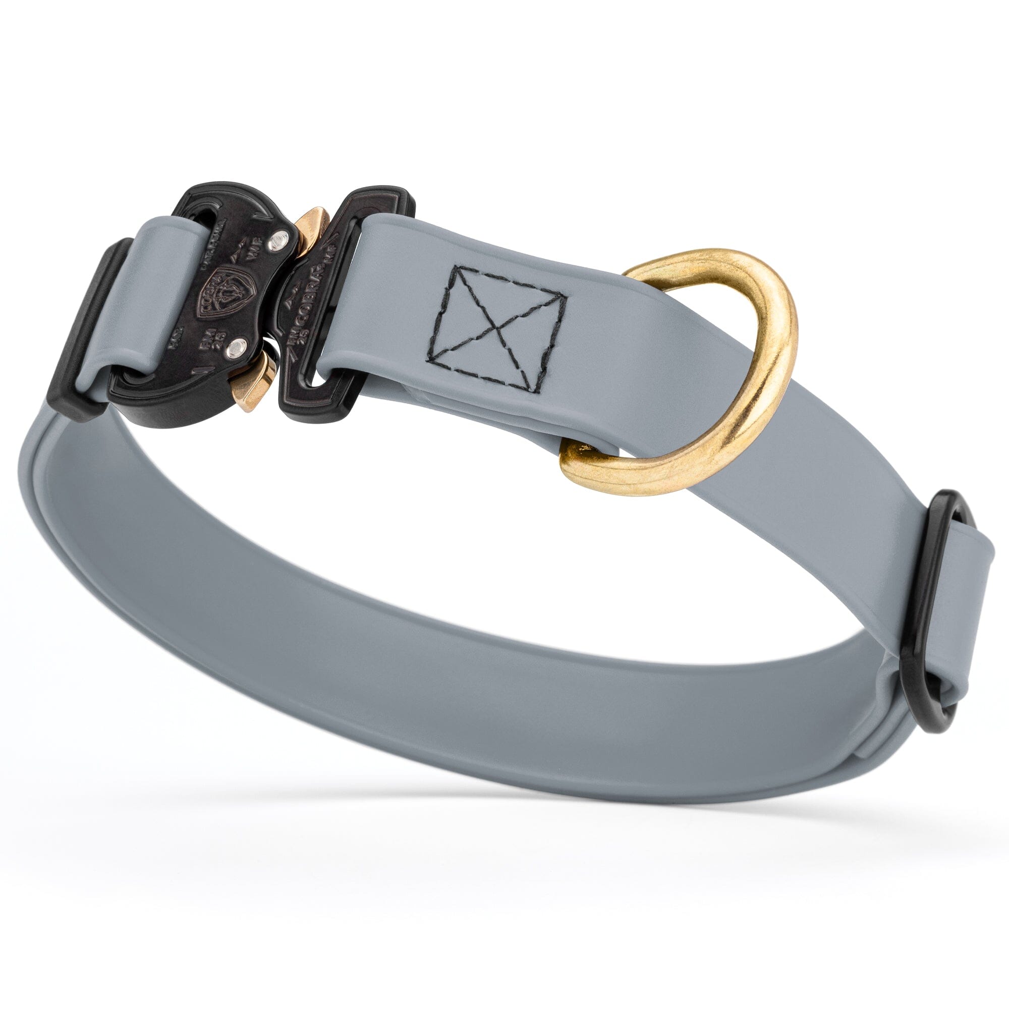 Viper BioThane Dog Collar with Cobra Metal Buckle – Odor Resistant and Waterproof by Dogline
