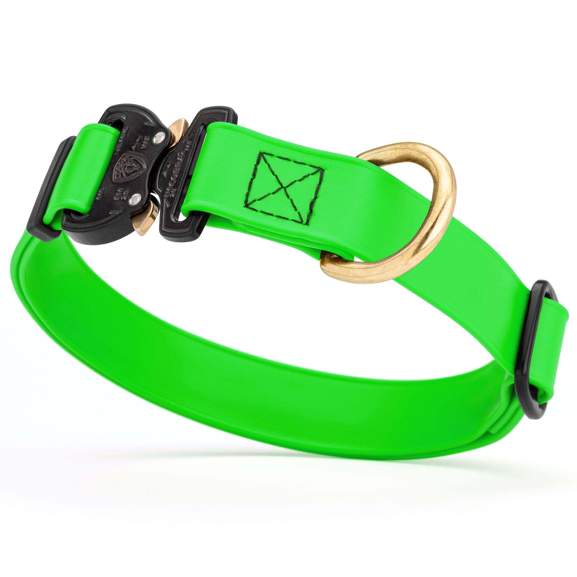 Viper BioThane Dog Collar with Cobra Metal Buckle – Odor Resistant and Waterproof by Dogline