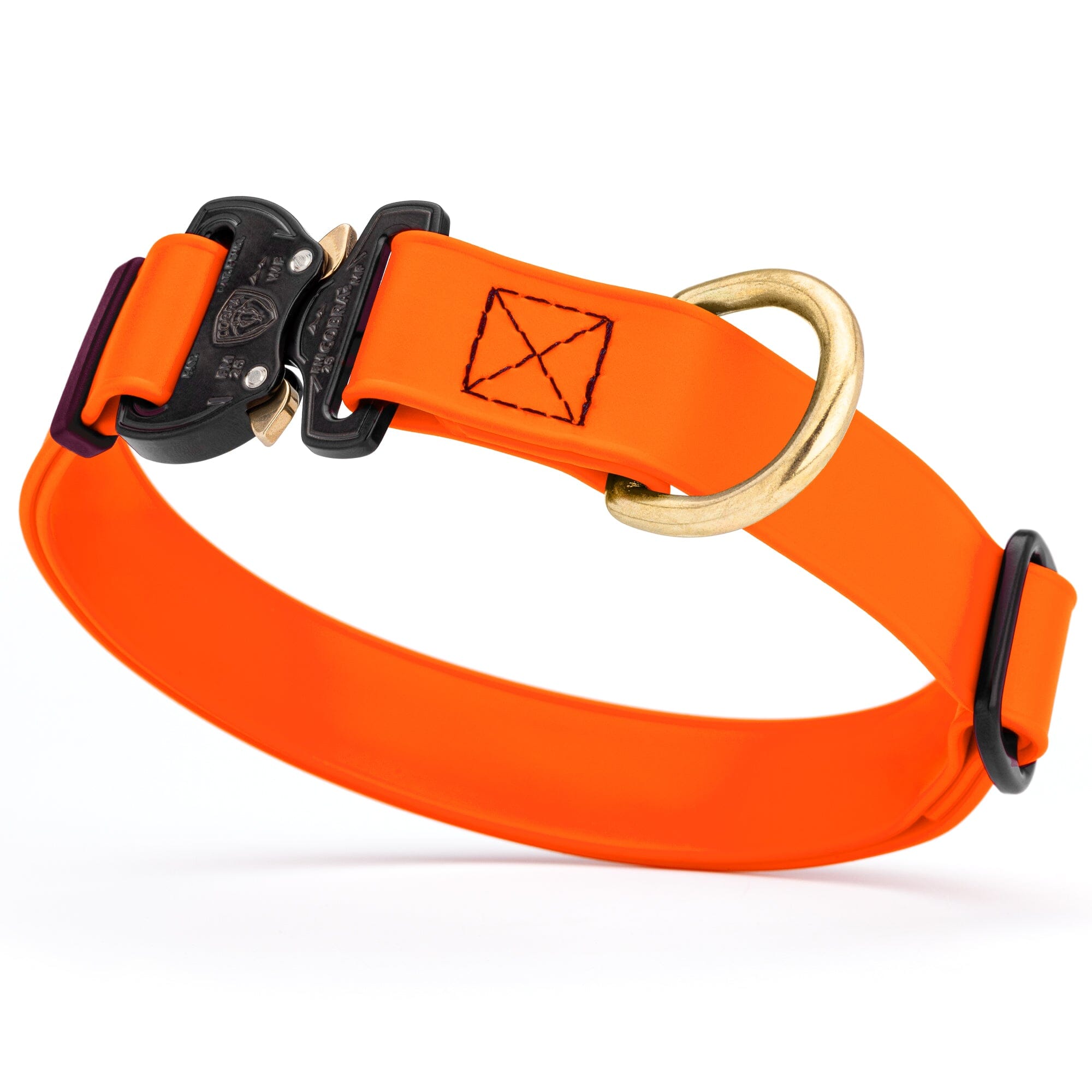 Viper BioThane Dog Collar with Cobra Metal Buckle – Odor Resistant and Waterproof by Dogline