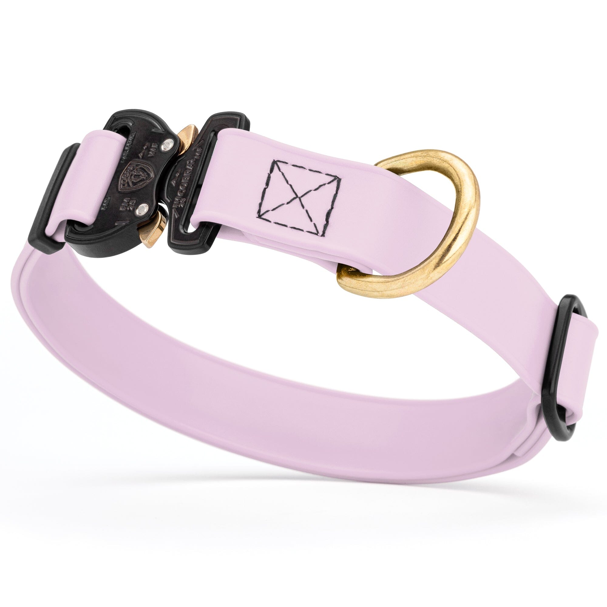 Viper BioThane Dog Collar with Cobra Metal Buckle – Odor Resistant and Waterproof by Dogline