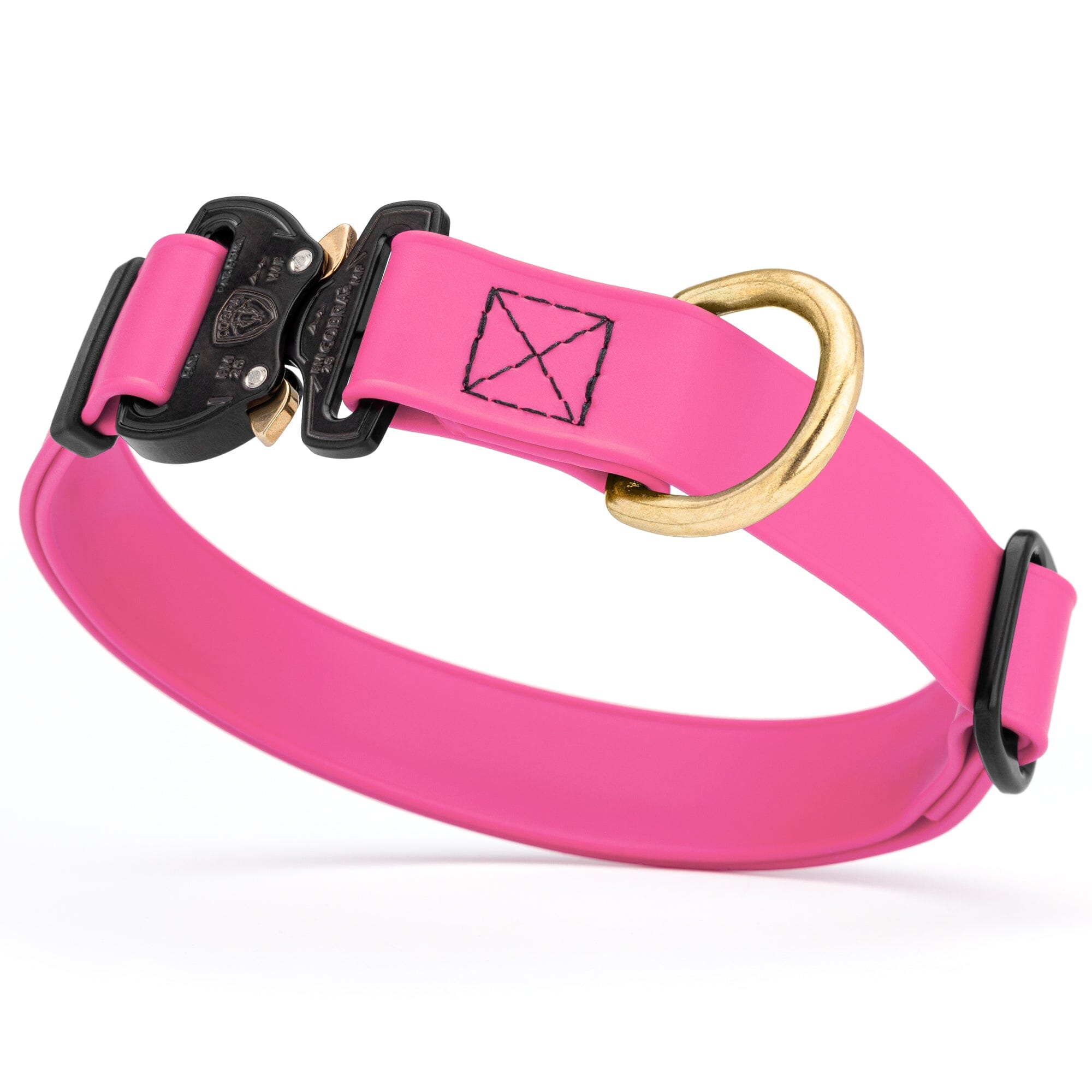 Viper BioThane Dog Collar with Cobra Metal Buckle – Odor Resistant and Waterproof by Dogline