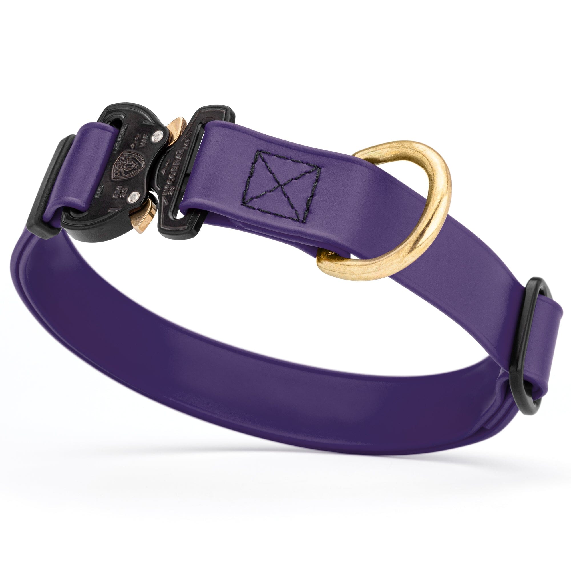 Viper BioThane Dog Collar with Cobra Metal Buckle – Odor Resistant and Waterproof by Dogline