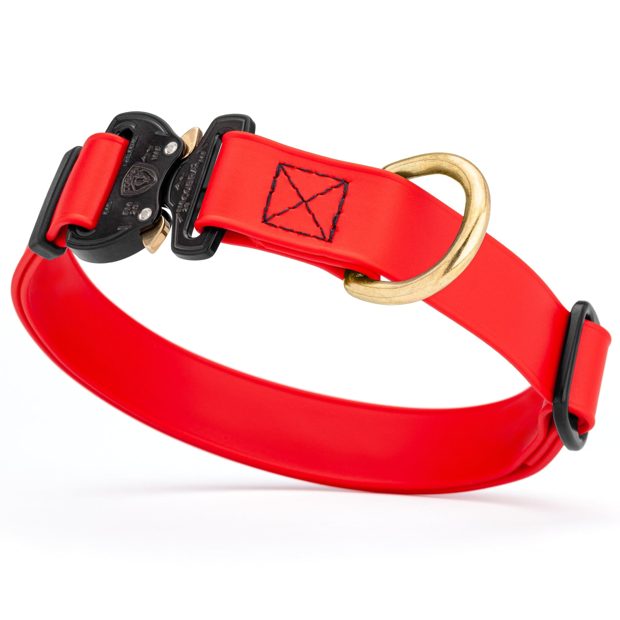 Viper BioThane Dog Collar with Cobra Metal Buckle – Odor Resistant and Waterproof by Dogline