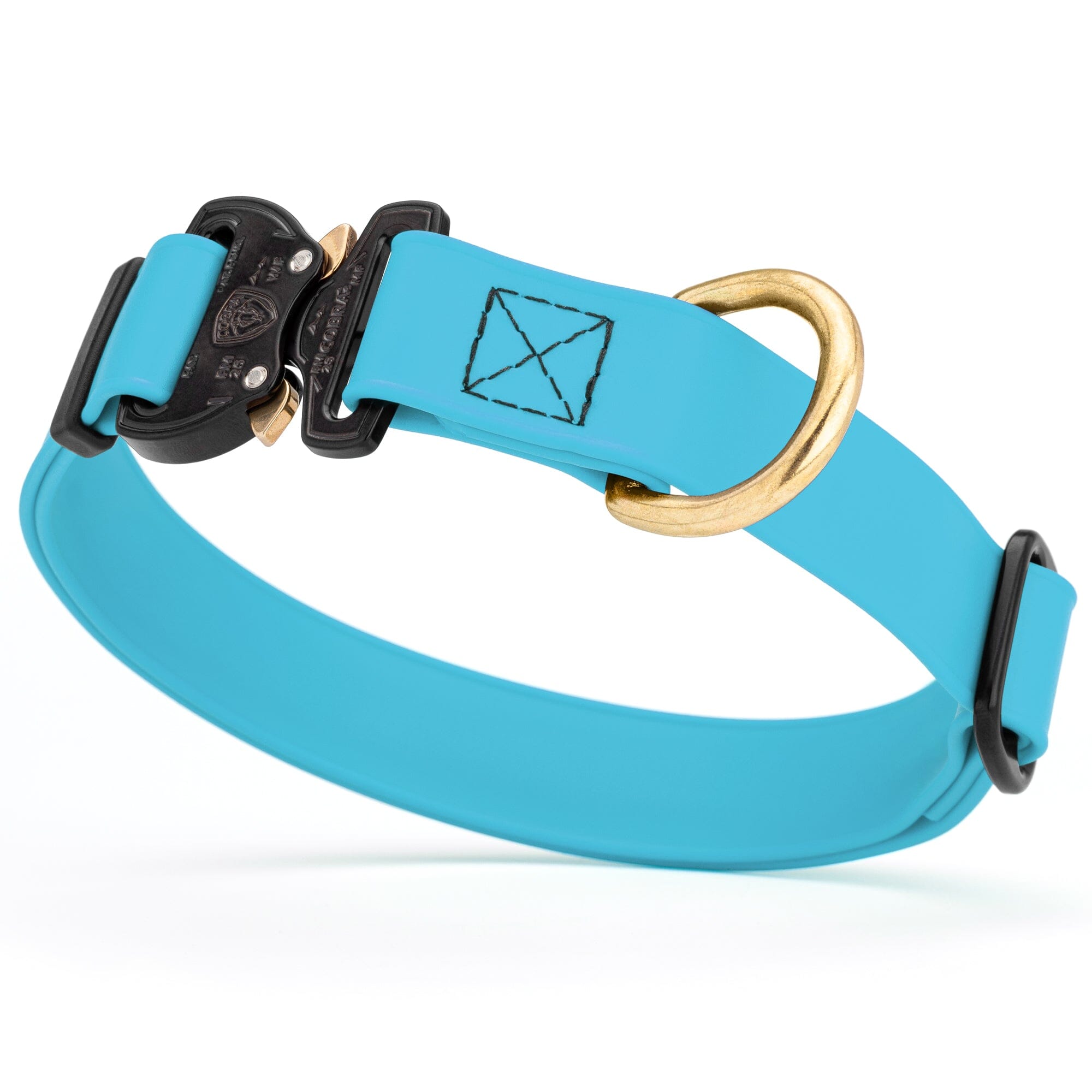 Viper BioThane Dog Collar with Cobra Metal Buckle – Odor Resistant and Waterproof by Dogline