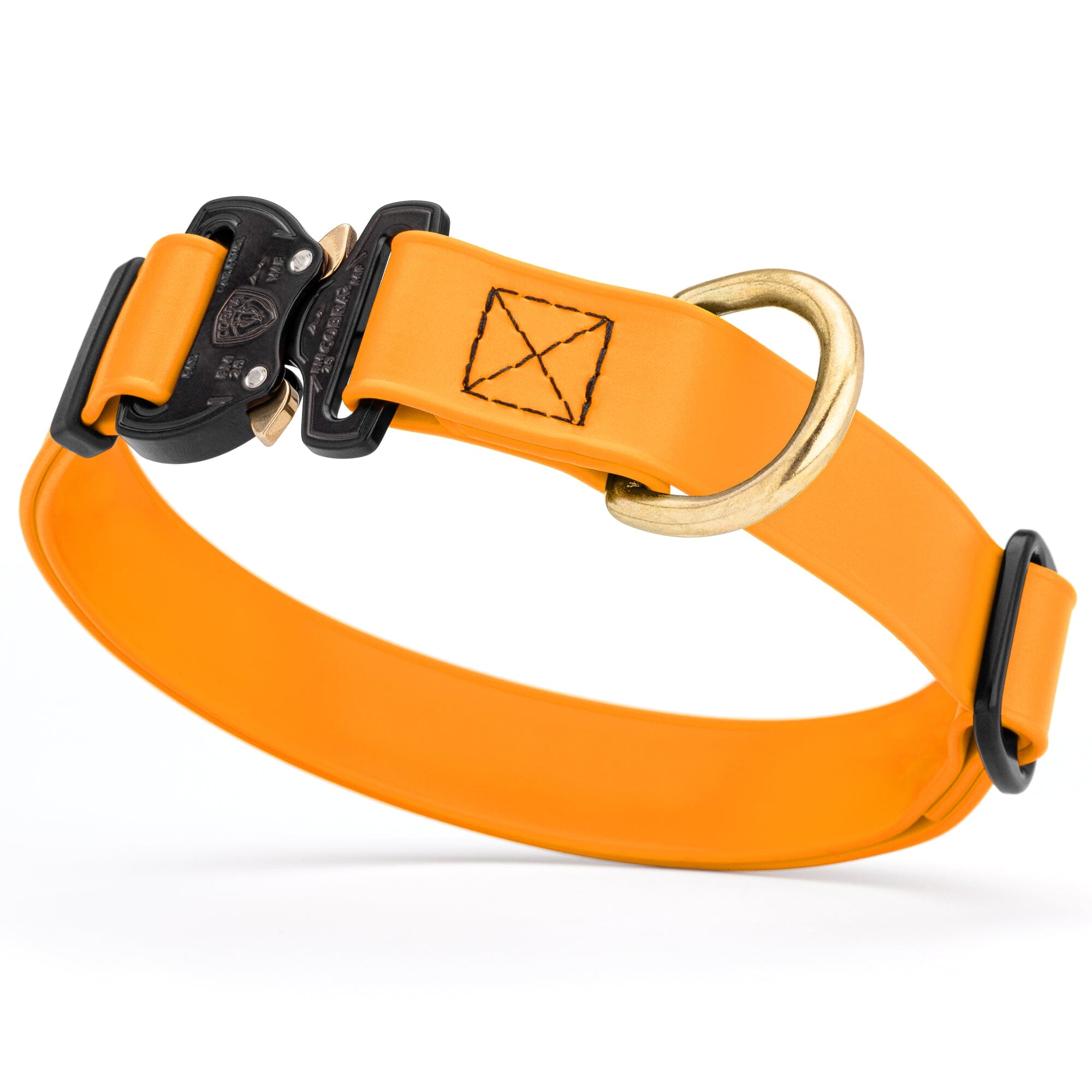 Viper BioThane Dog Collar with Cobra Metal Buckle – Odor Resistant and Waterproof by Dogline