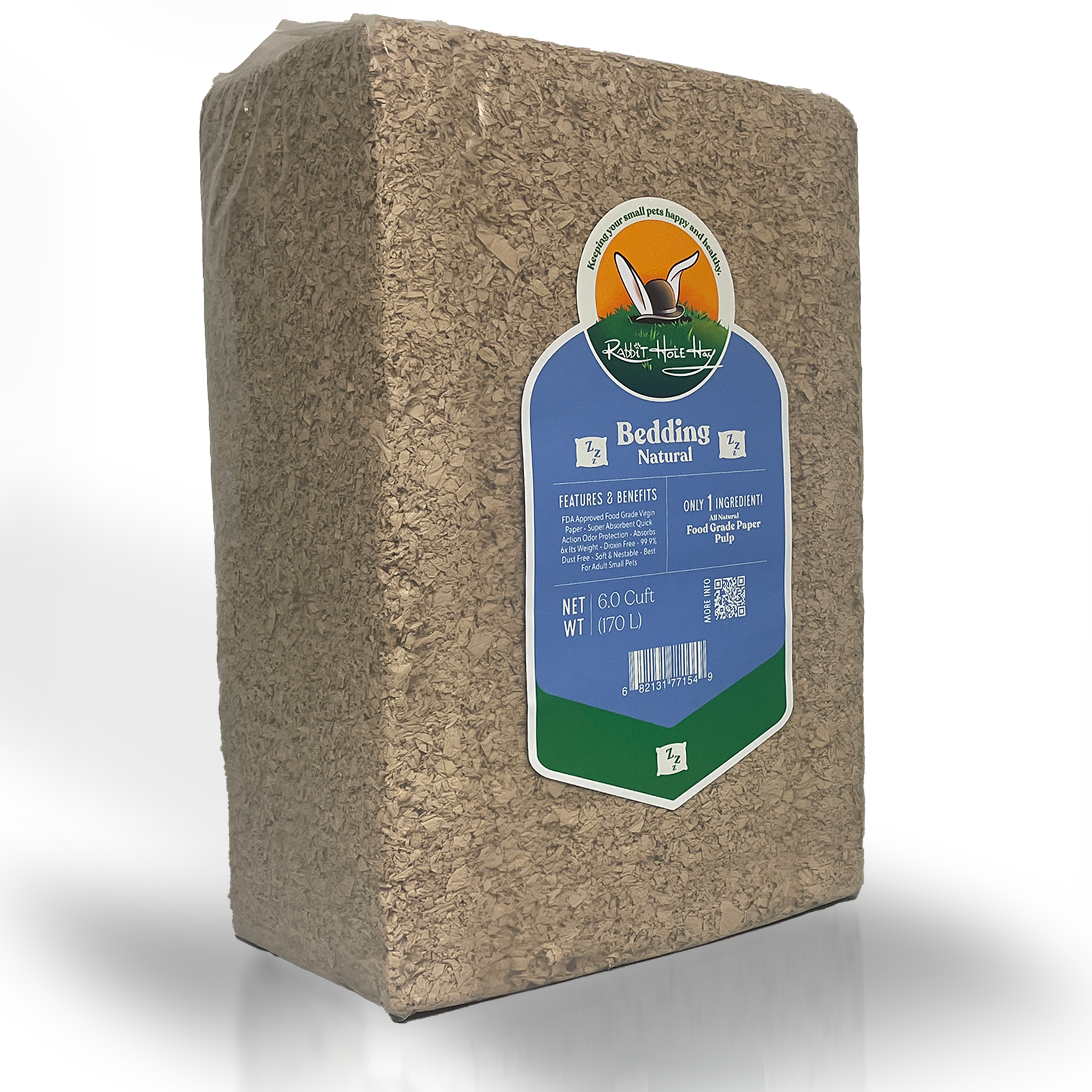 Rabbit Hole Hay Ultra Premium Food Grade Natural Bedding by Rabbit Hole Hay