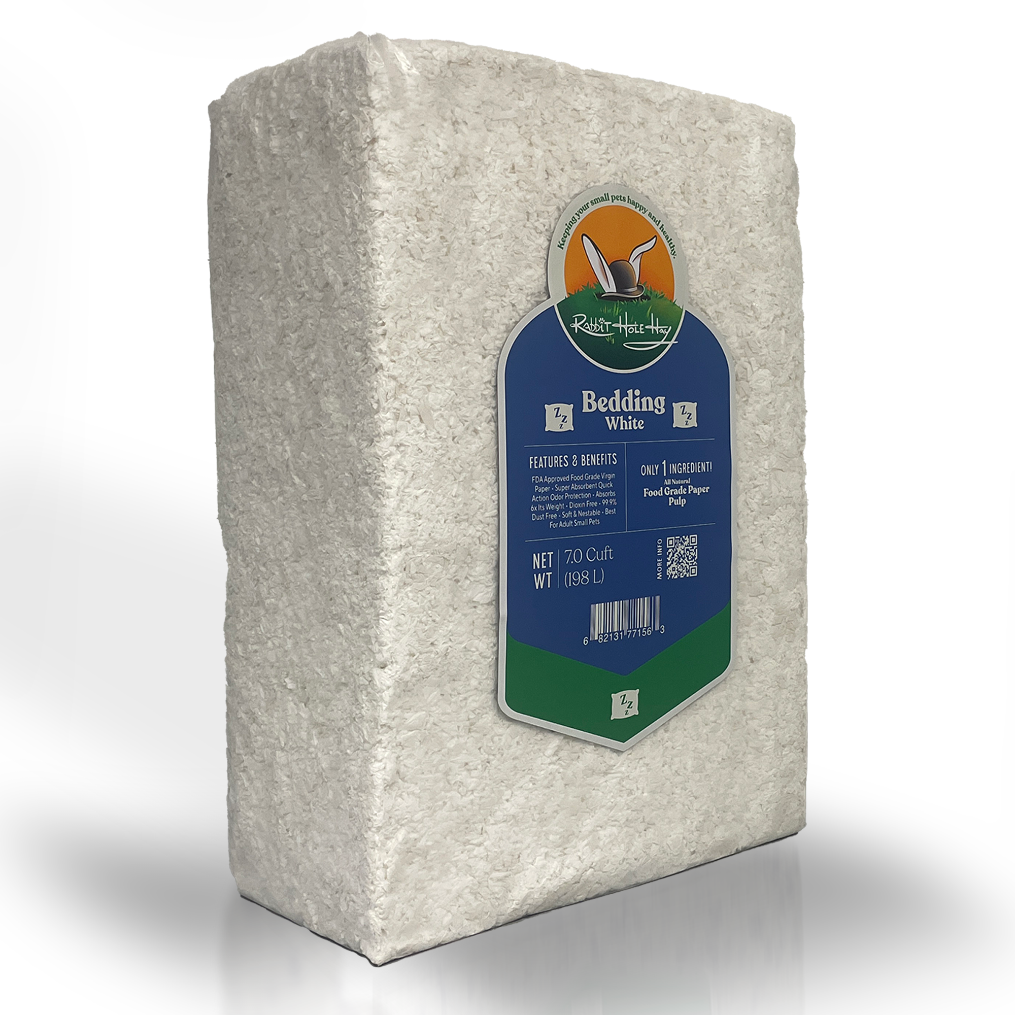 Ultra Premium Food Grade White Bedding by Rabbit Hole Hay