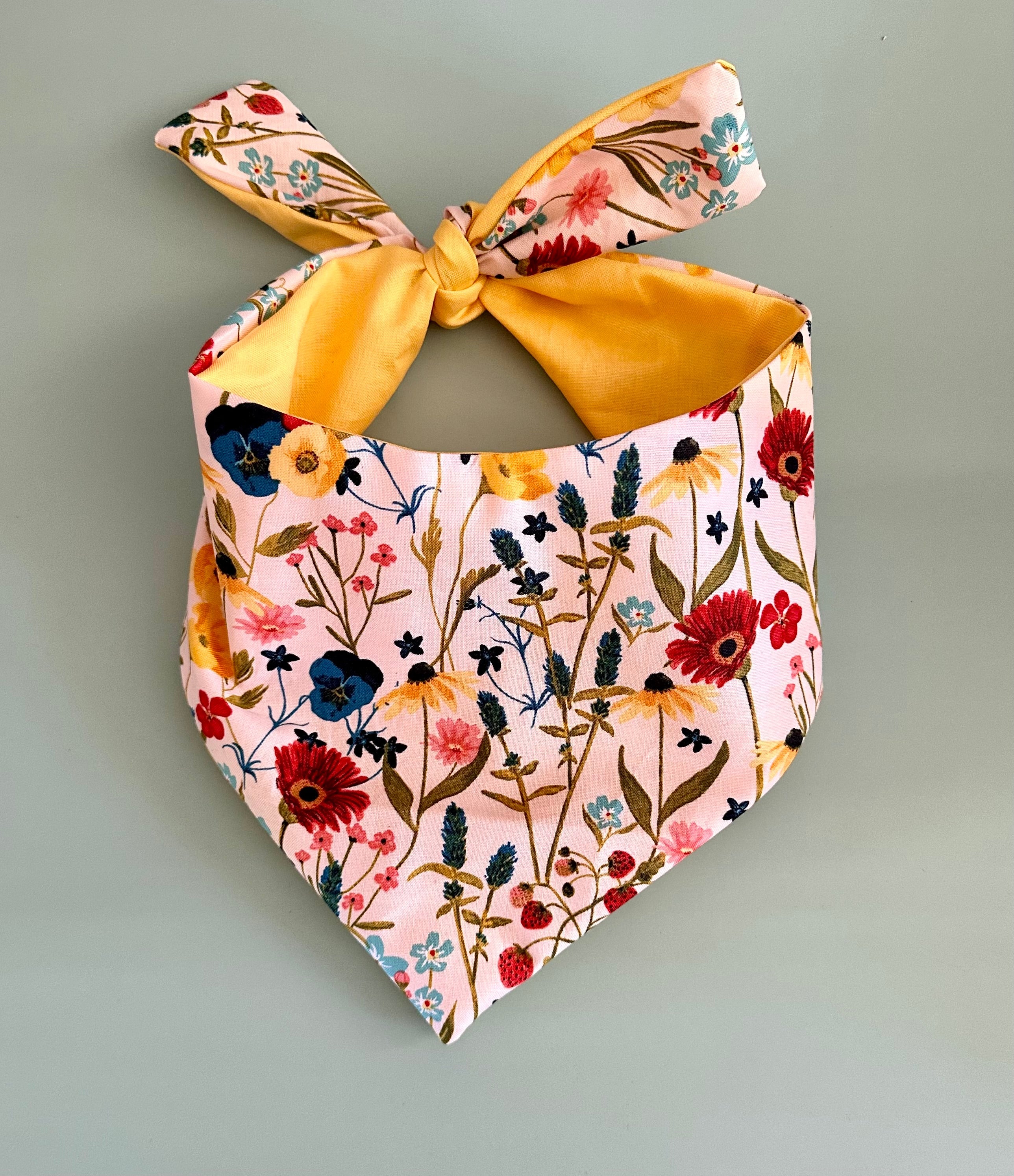 Spring Flowers Dog Bandana New Arrivals by Happy Tails Outfitters
