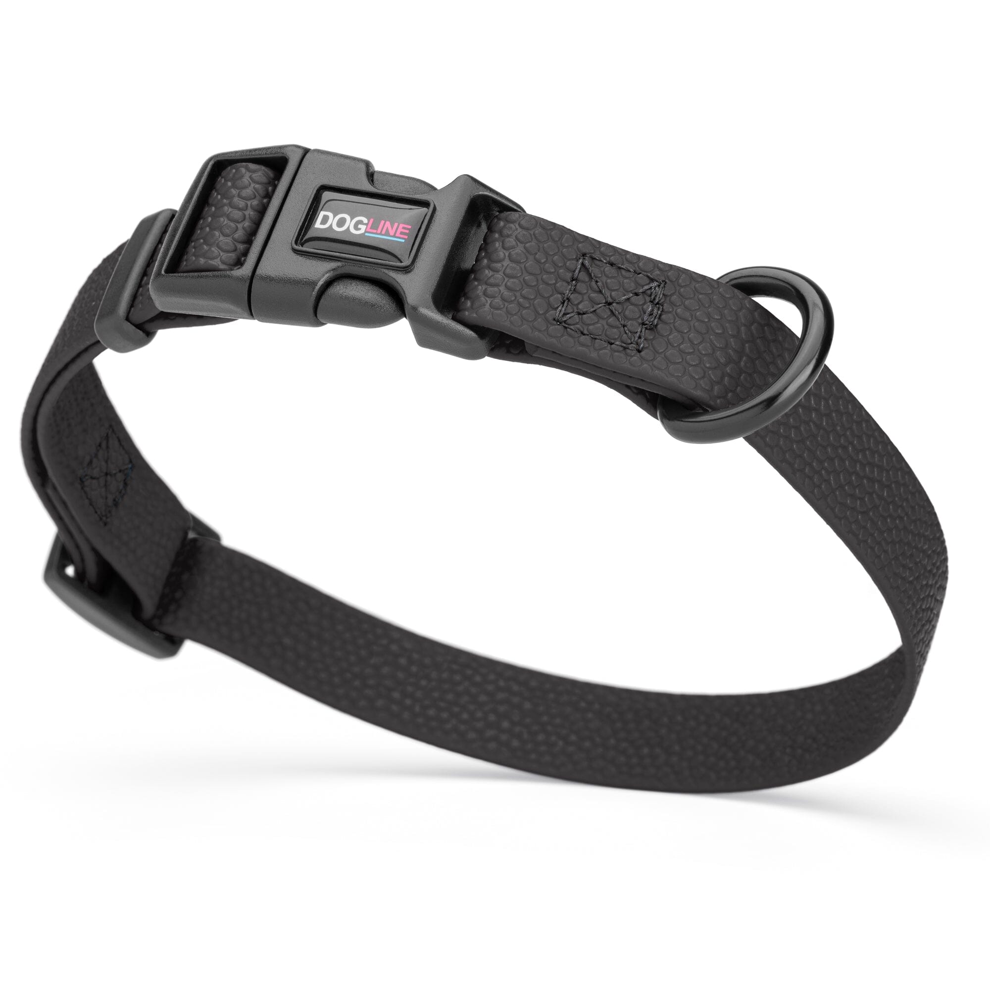 Pebble Emboss Biothane Dog Collar with Quick Release Buckle by Dogline