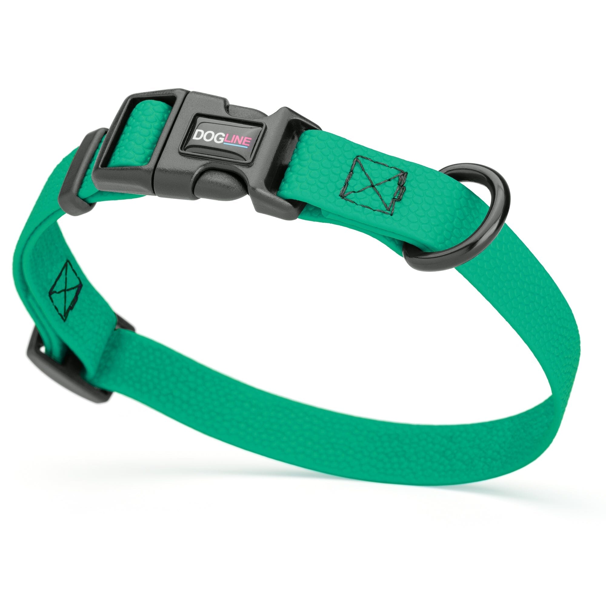 Pebble Emboss Biothane Dog Collar with Quick Release Buckle by Dogline
