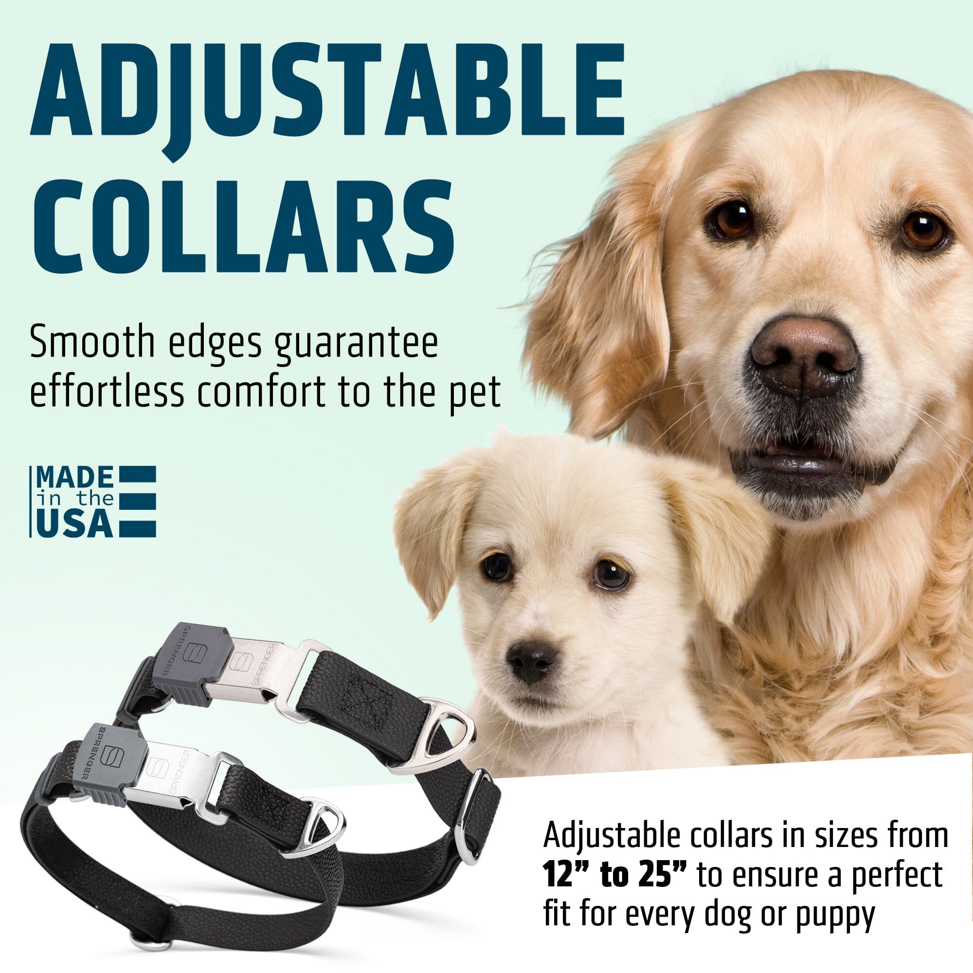 Dogline Pebble Emboss Biothane Dog Collar with Herm Sprenger Stainless Steel ClicLock Buckle by Dogline