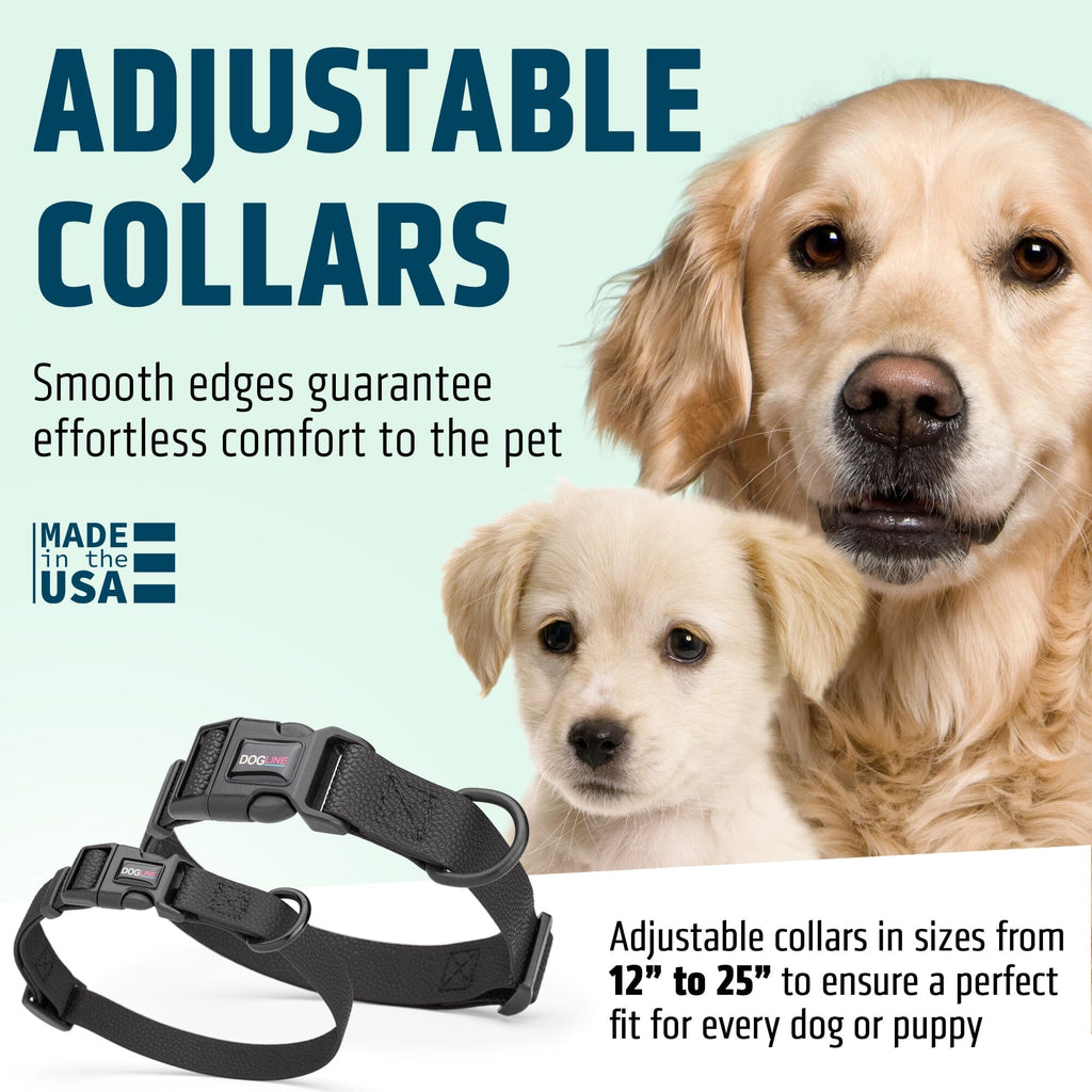 Pebble Emboss Biothane Dog Collar with Quick Release Buckle by Dogline