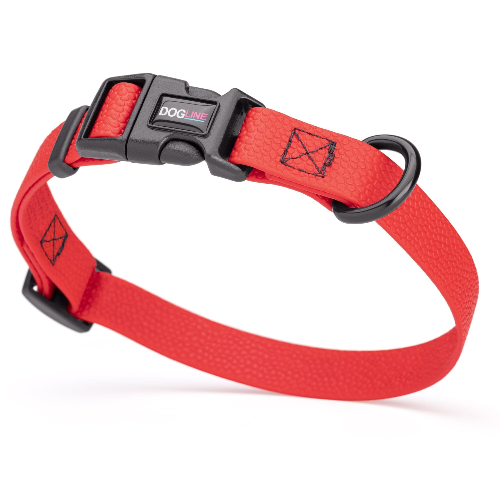 Pebble Emboss Biothane Dog Collar with Quick Release Buckle by Dogline