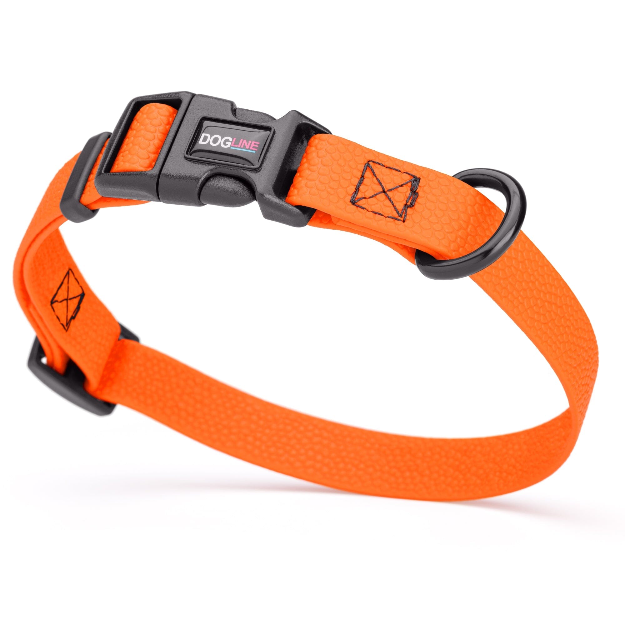 Pebble Emboss Biothane Dog Collar with Quick Release Buckle by Dogline