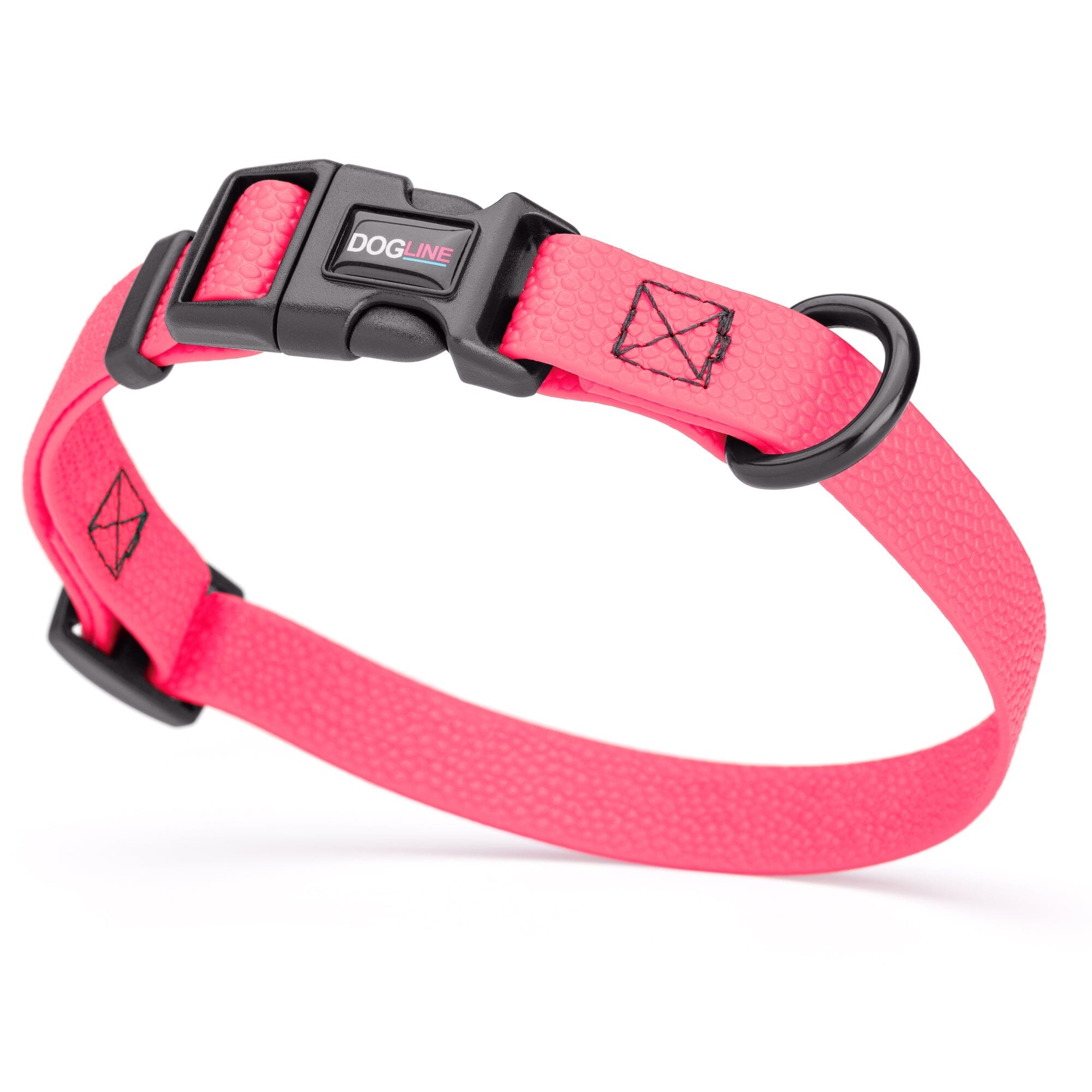 Pebble Emboss Biothane Dog Collar with Quick Release Buckle by Dogline