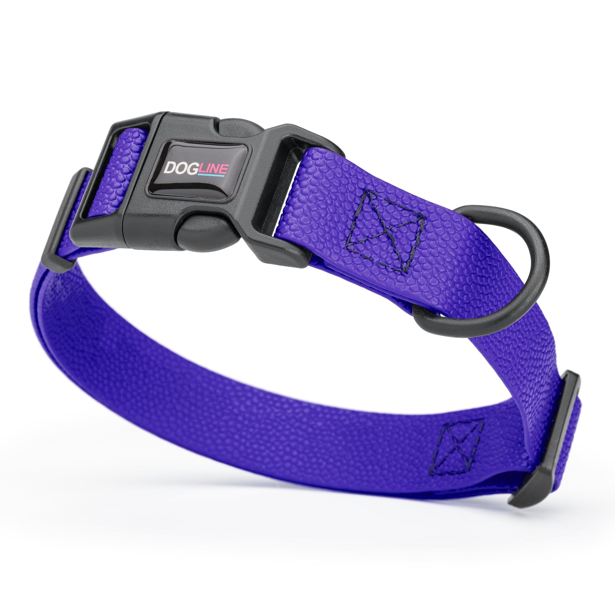 Pebble Emboss Biothane Dog Collar with Quick Release Buckle by Dogline