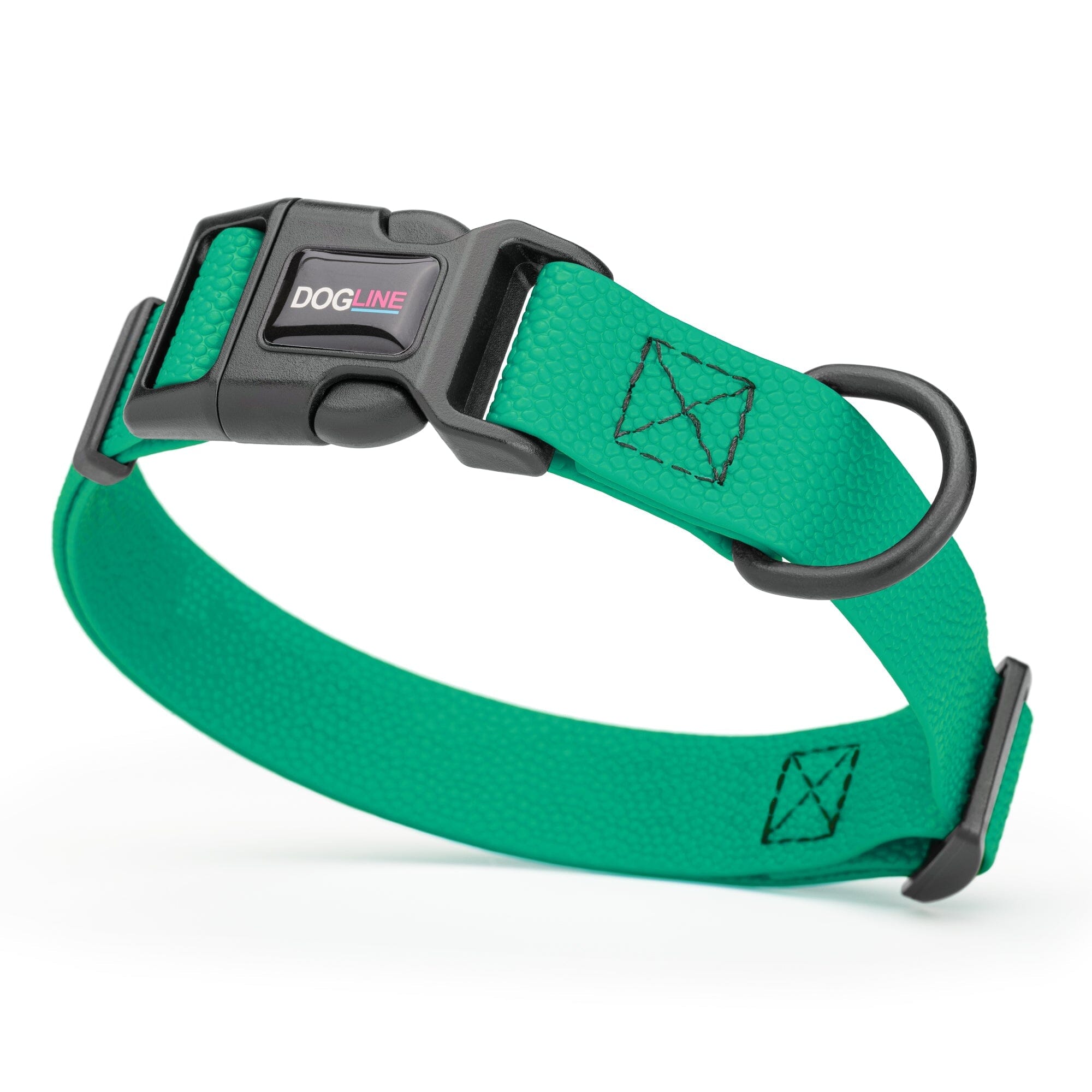 Pebble Emboss Biothane Dog Collar with Quick Release Buckle by Dogline