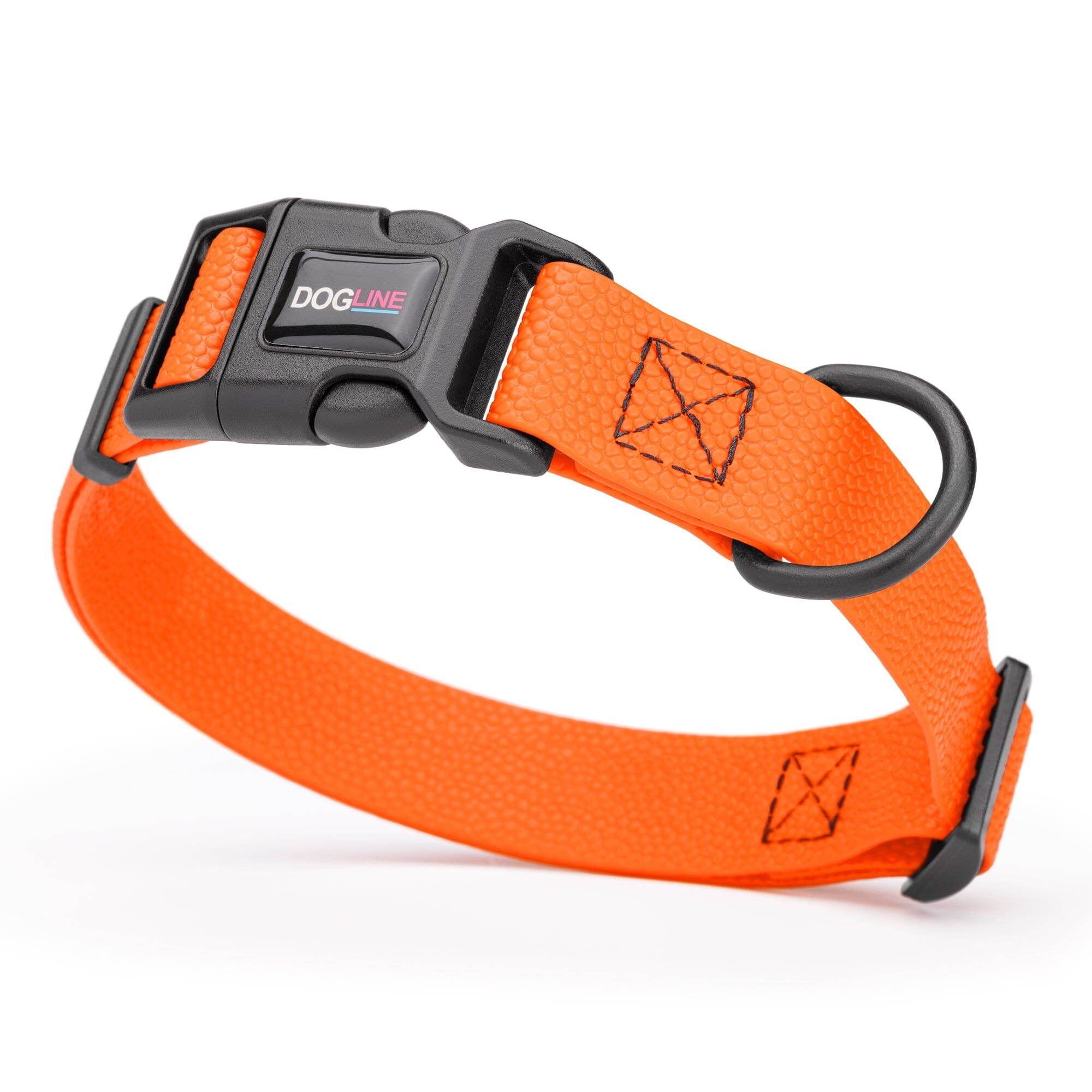 Pebble Emboss Biothane Dog Collar with Quick Release Buckle by Dogline