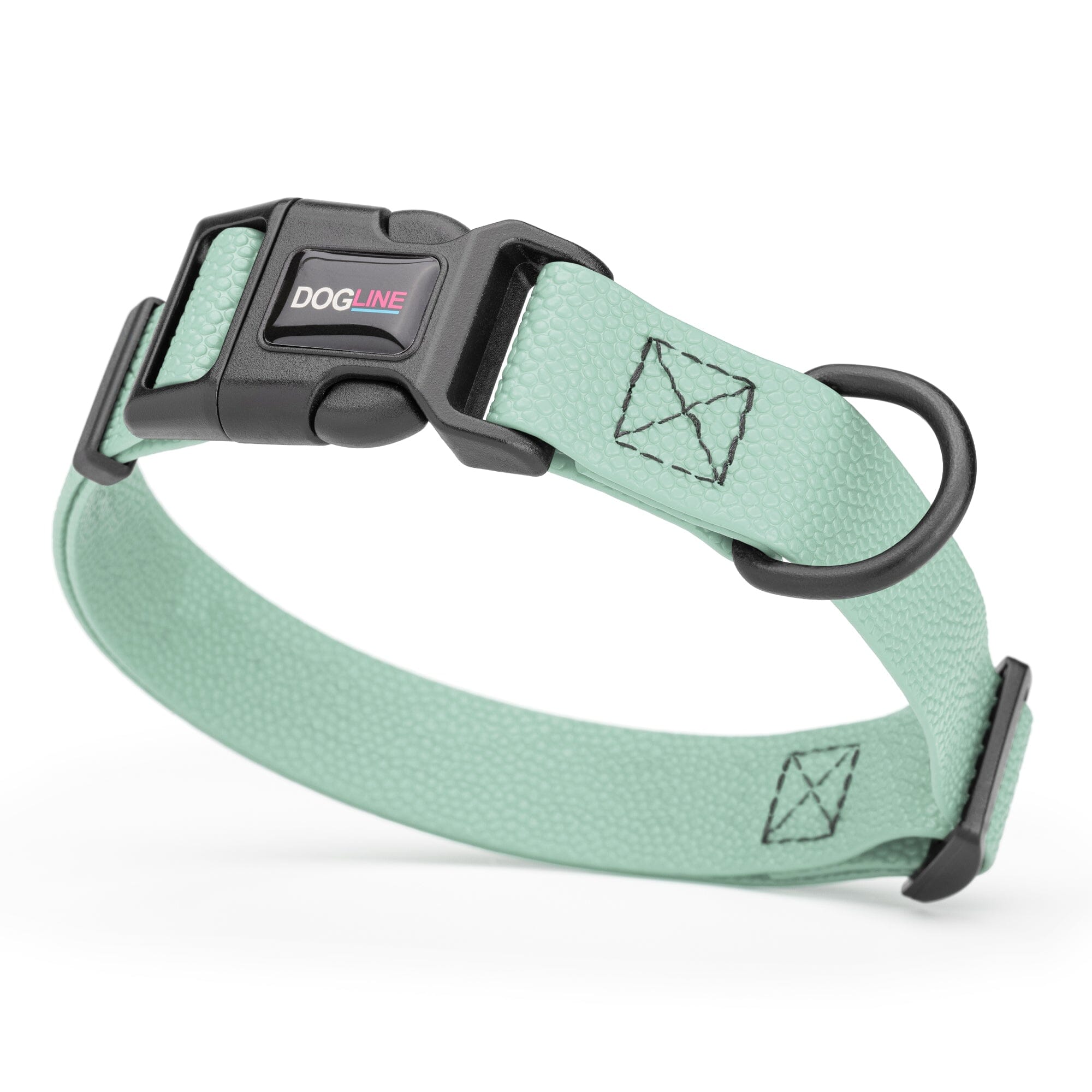 Pebble Emboss Biothane Dog Collar with Quick Release Buckle by Dogline