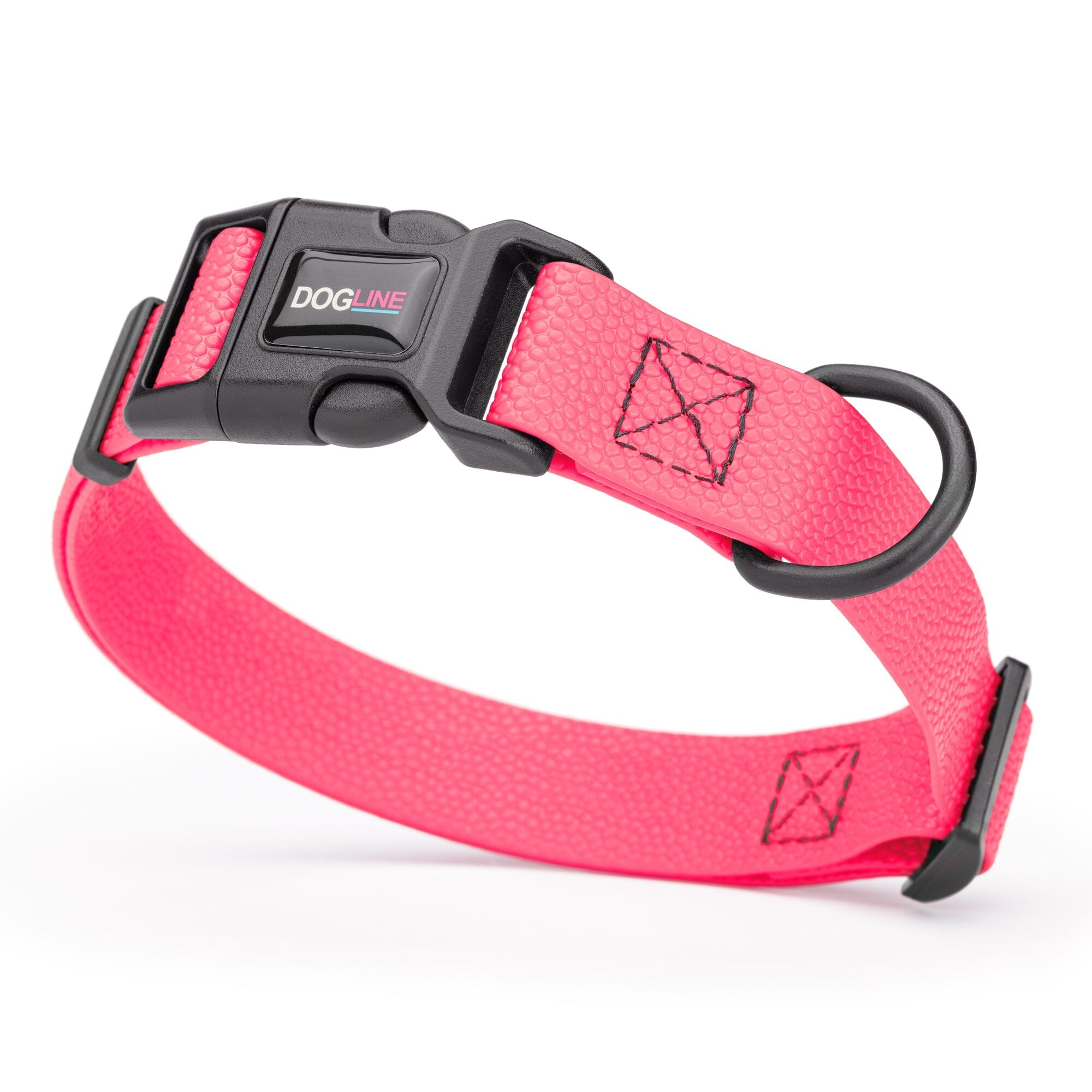 Pebble Emboss Biothane Dog Collar with Quick Release Buckle by Dogline