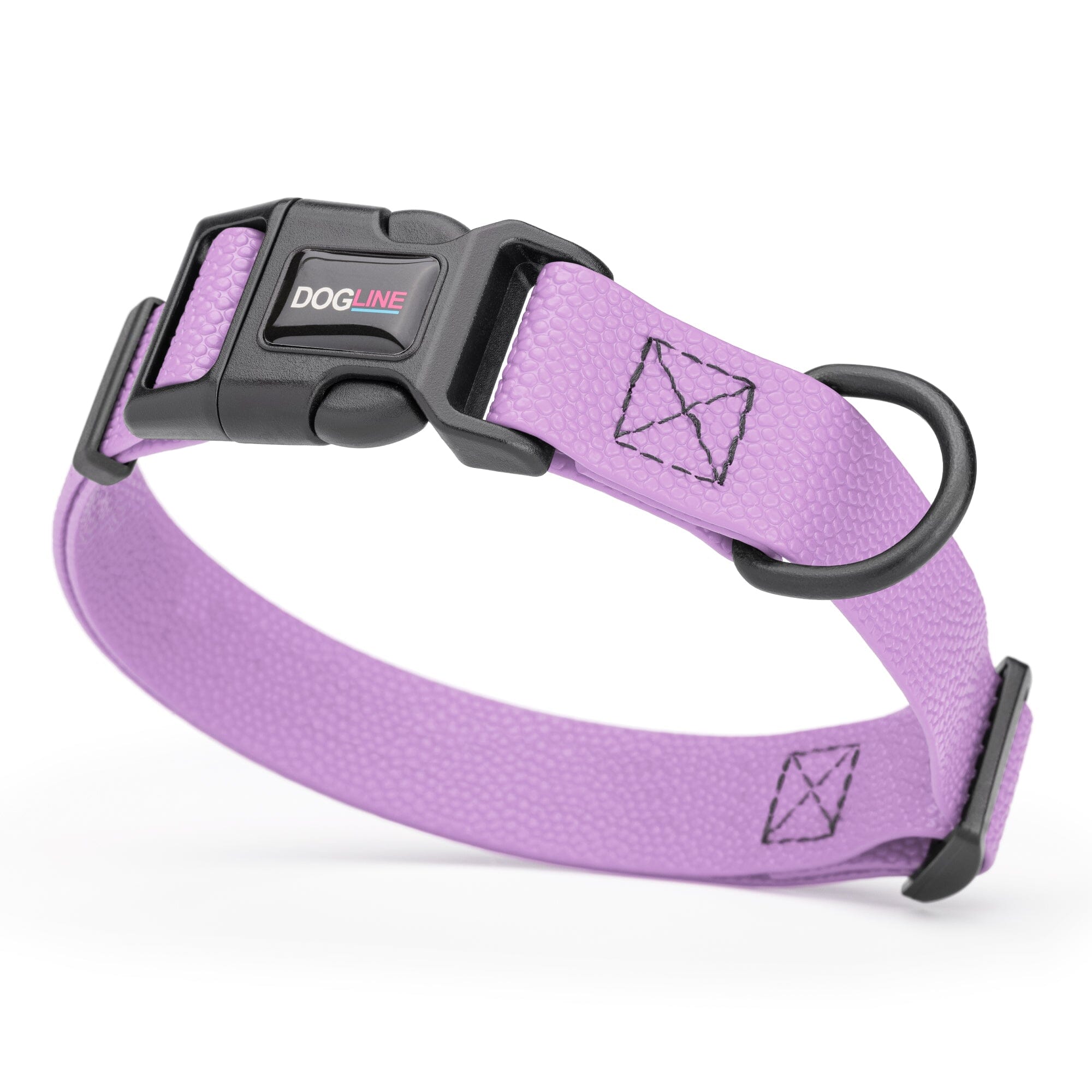 Pebble Emboss Biothane Dog Collar with Quick Release Buckle by Dogline