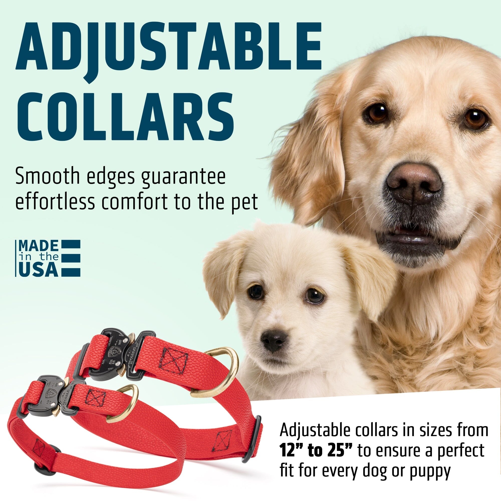 Dogline Pebble Emboss BioThane Dog Collar with Heavy Duty Cobra Buckle by Dogline