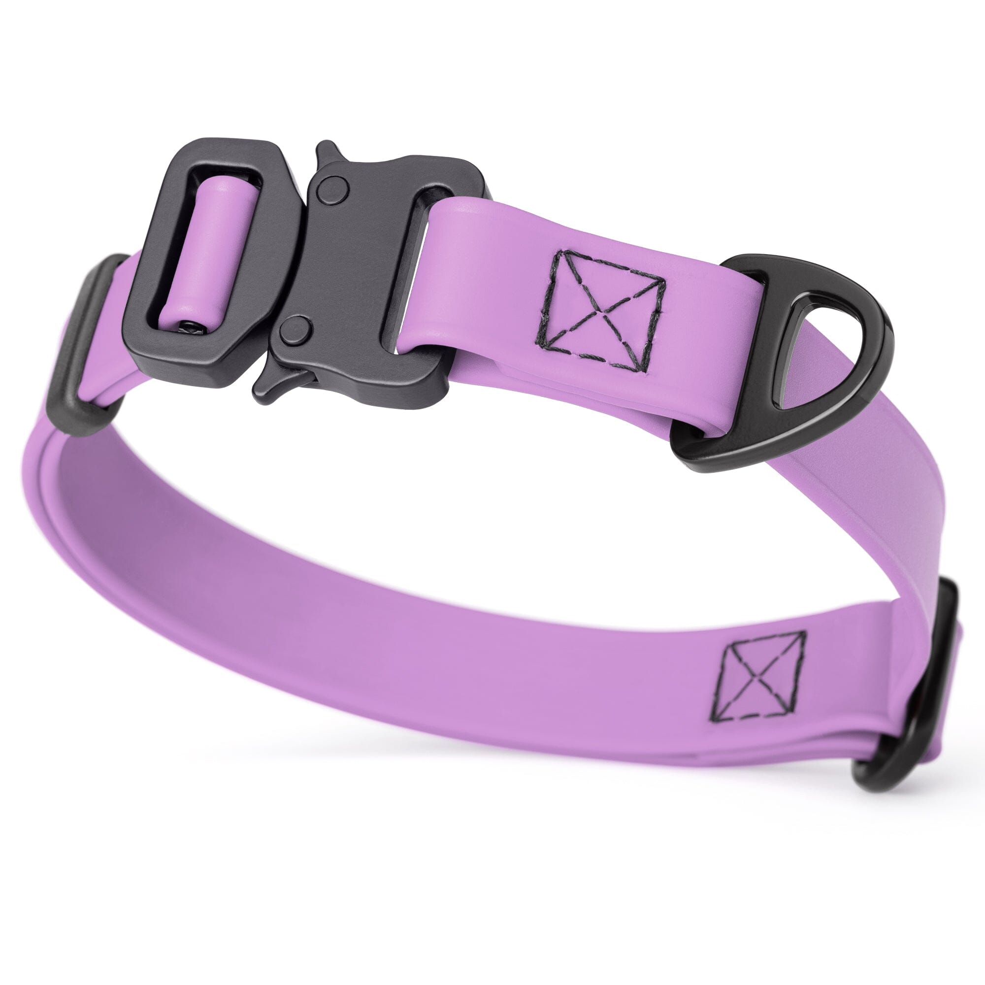 Dogline BioThane Dog Collar with Stab-Lock Quick Release Buckle by Dogline