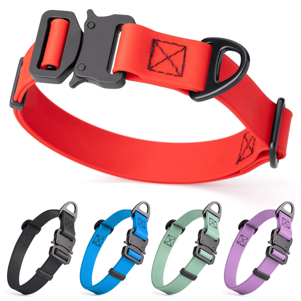 Dogline BioThane Dog Collar with Stab-Lock Quick Release Buckle by Dogline
